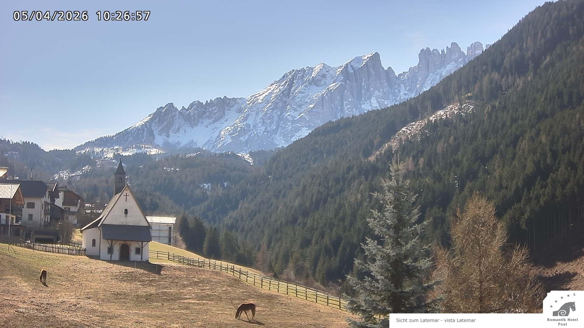 Archived image Webcam Welschnofen: Hotel Post