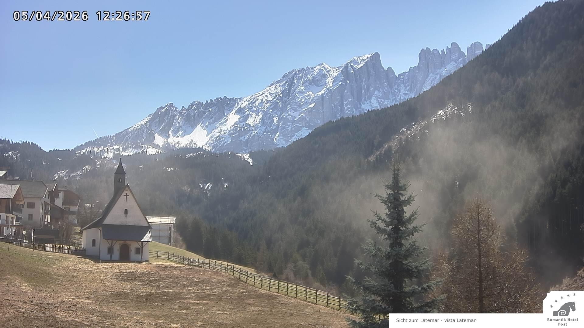 Archived image Webcam Welschnofen: Hotel Post