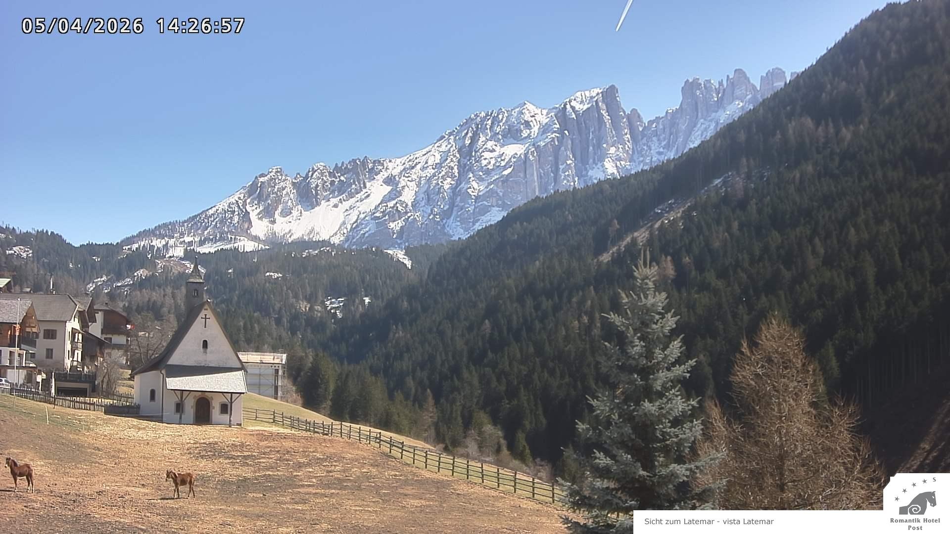 Archived image Webcam Welschnofen: Hotel Post