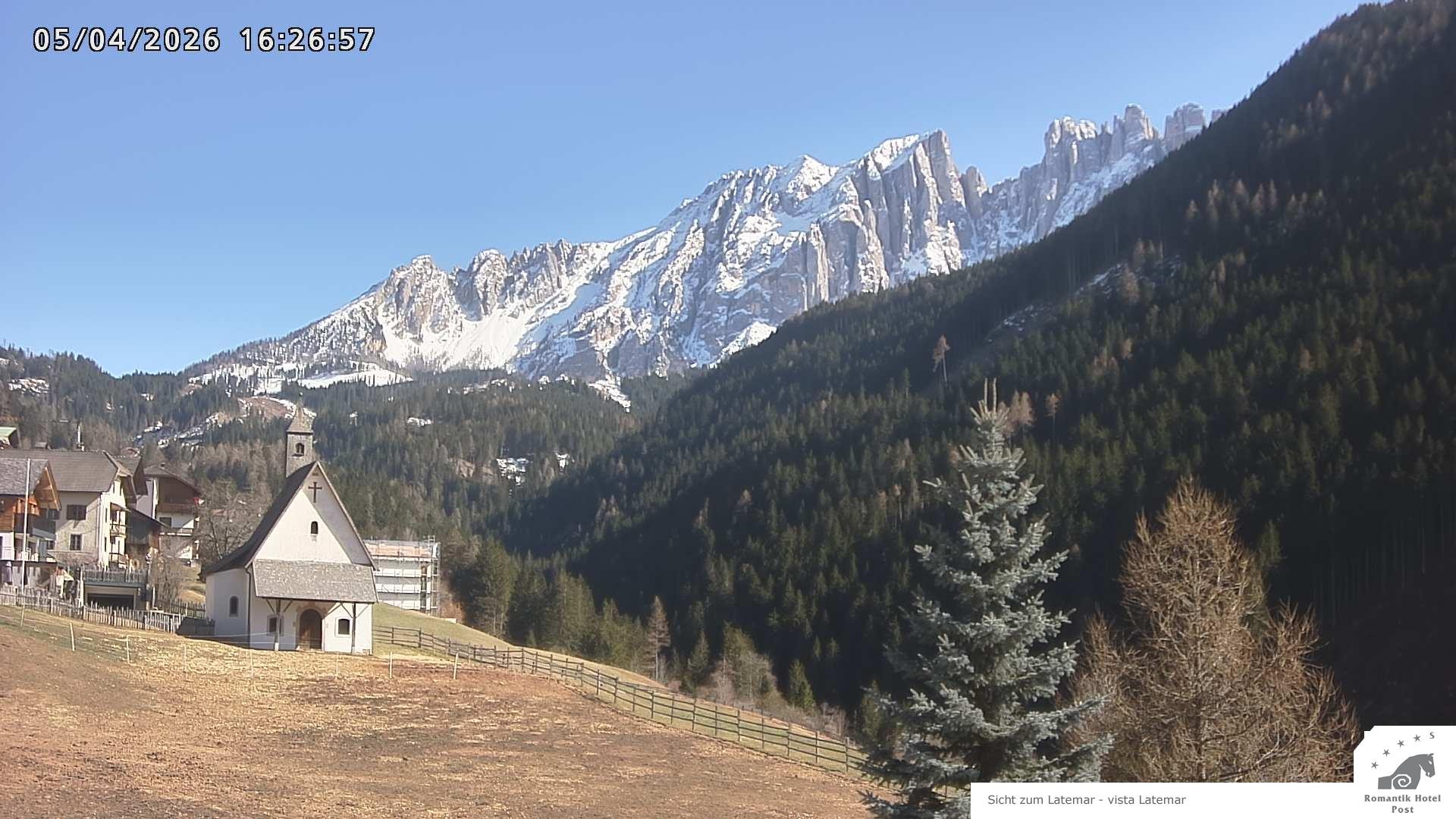 Archived image Webcam Welschnofen: Hotel Post