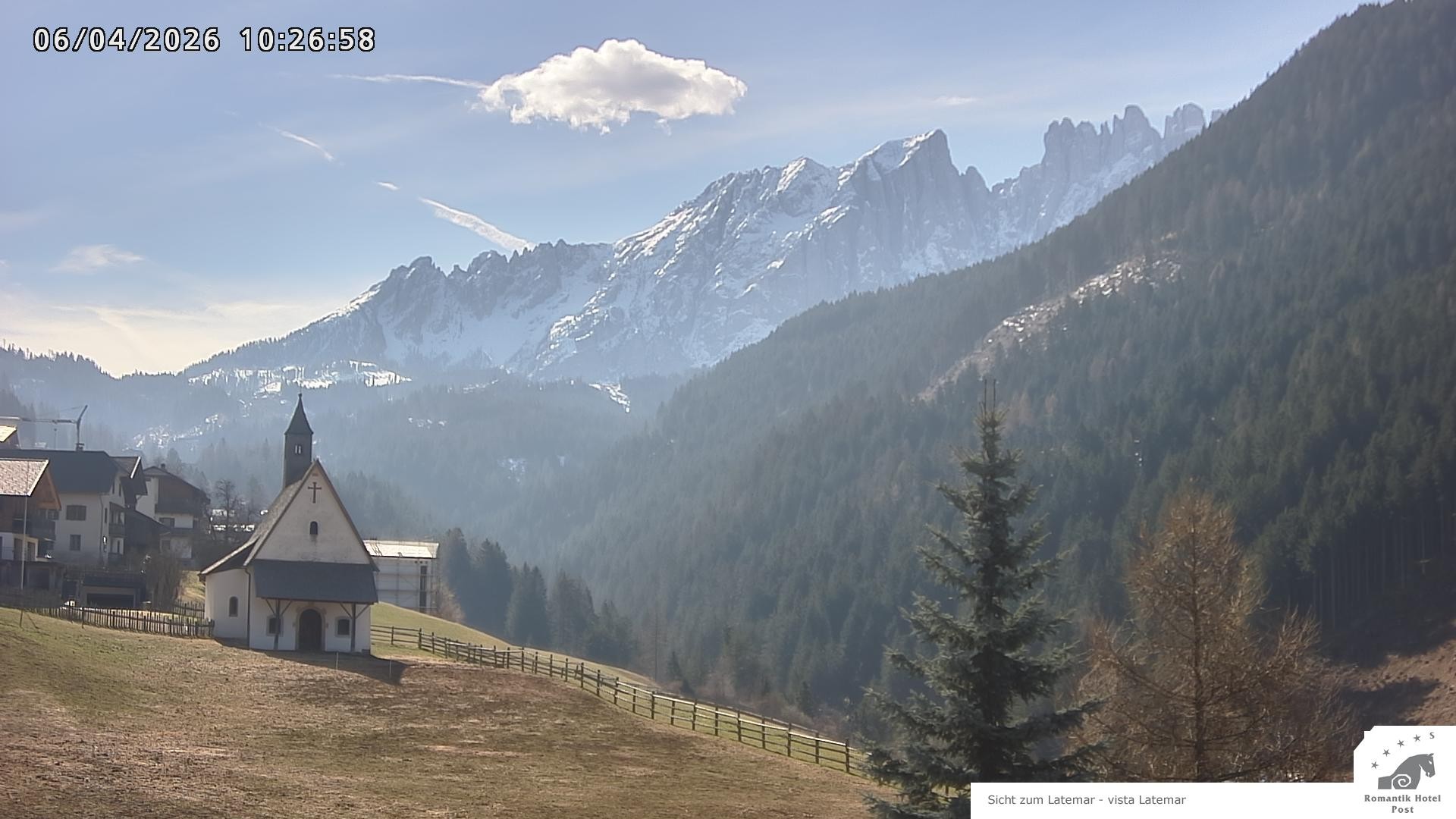 Archiv Foto Webcam Welschnofen: Romantik Hotel Post