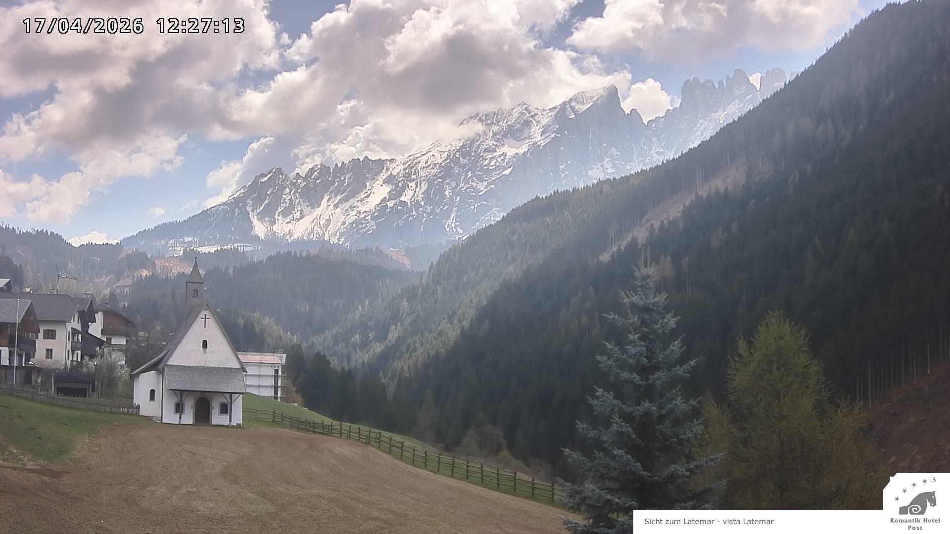 Archived image Webcam Welschnofen: Hotel Post