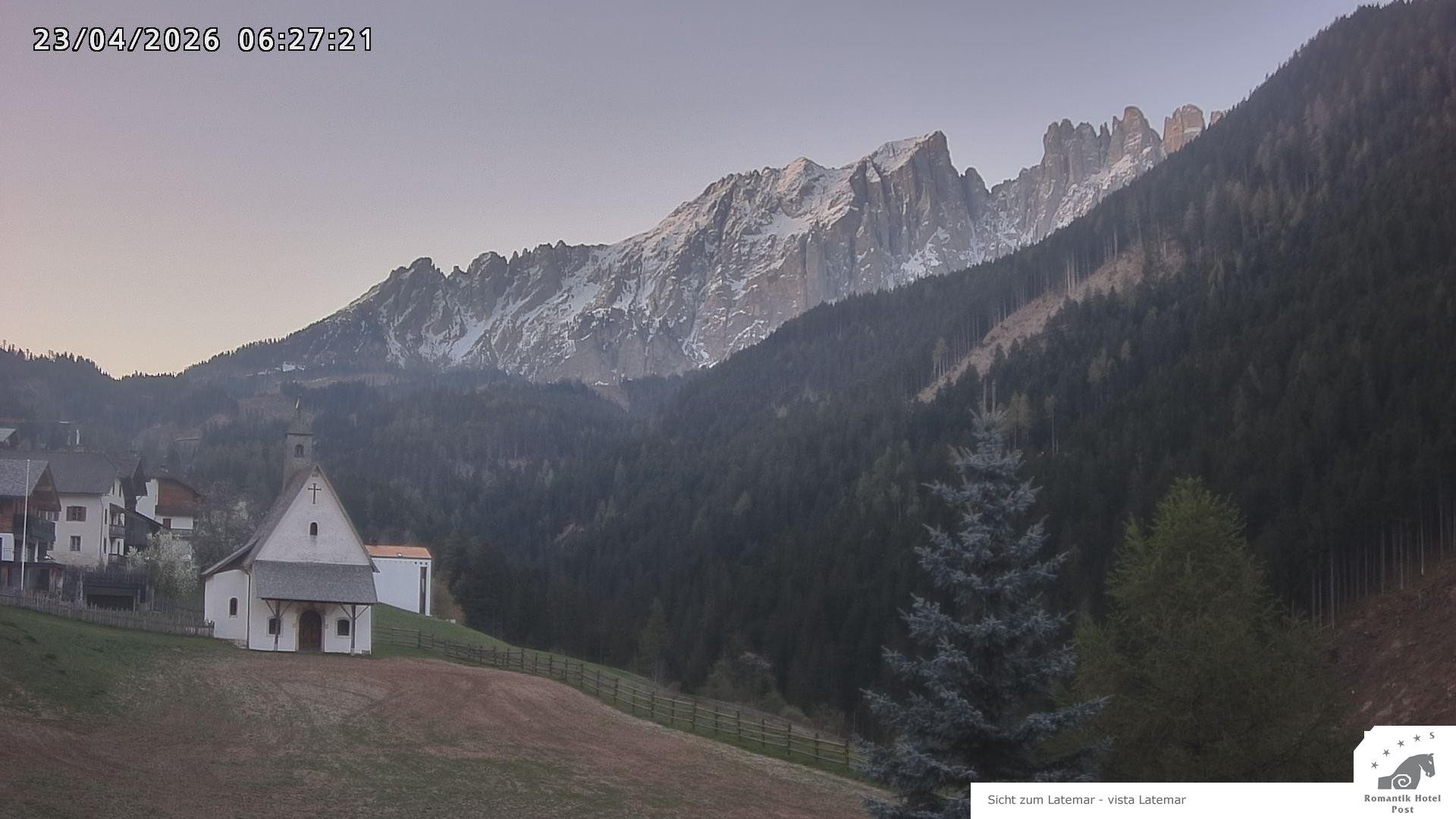 Archived image Webcam Welschnofen: Hotel Post