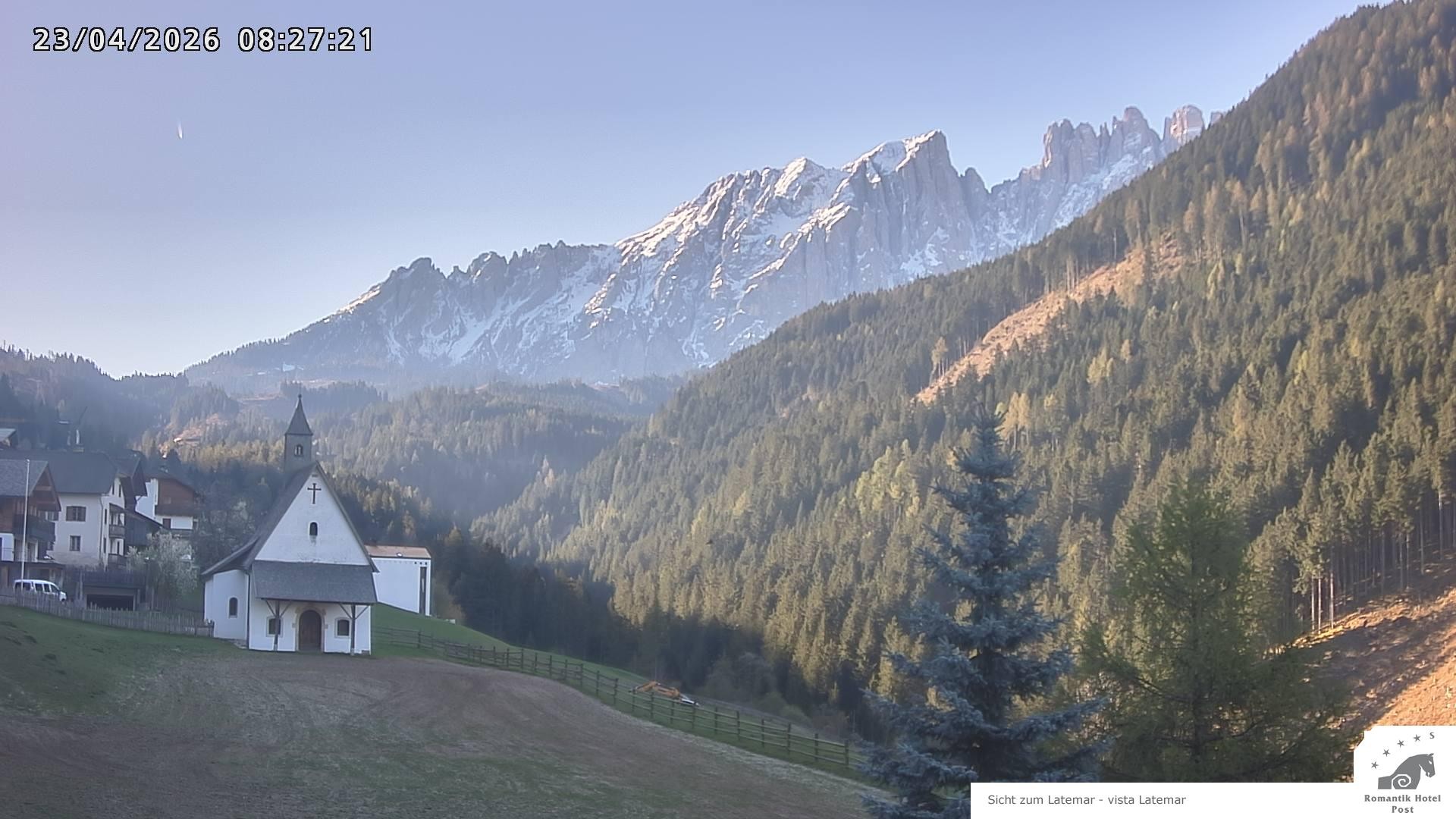 Archived image Webcam Welschnofen: Hotel Post