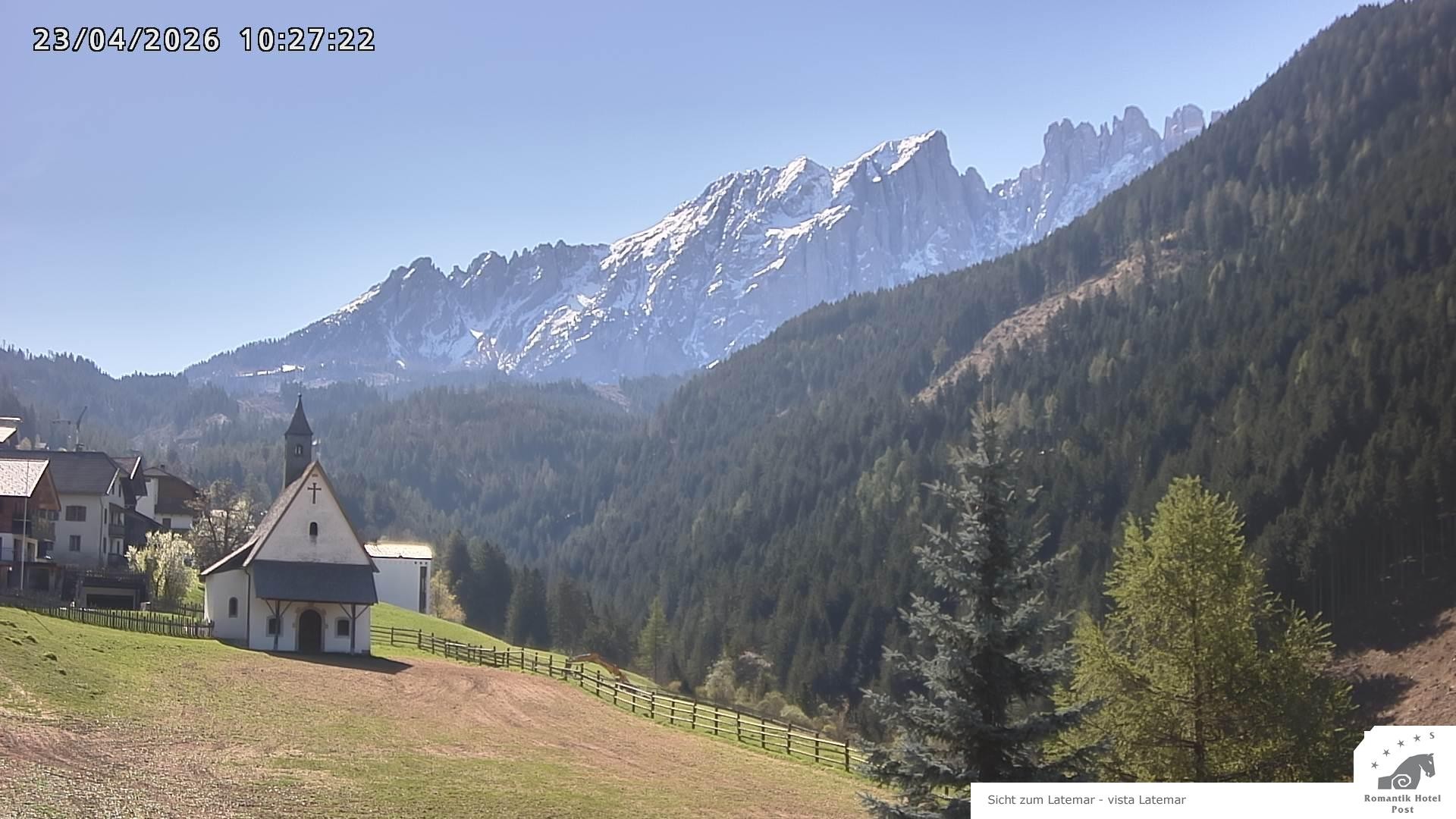 Archived image Webcam Welschnofen: Hotel Post