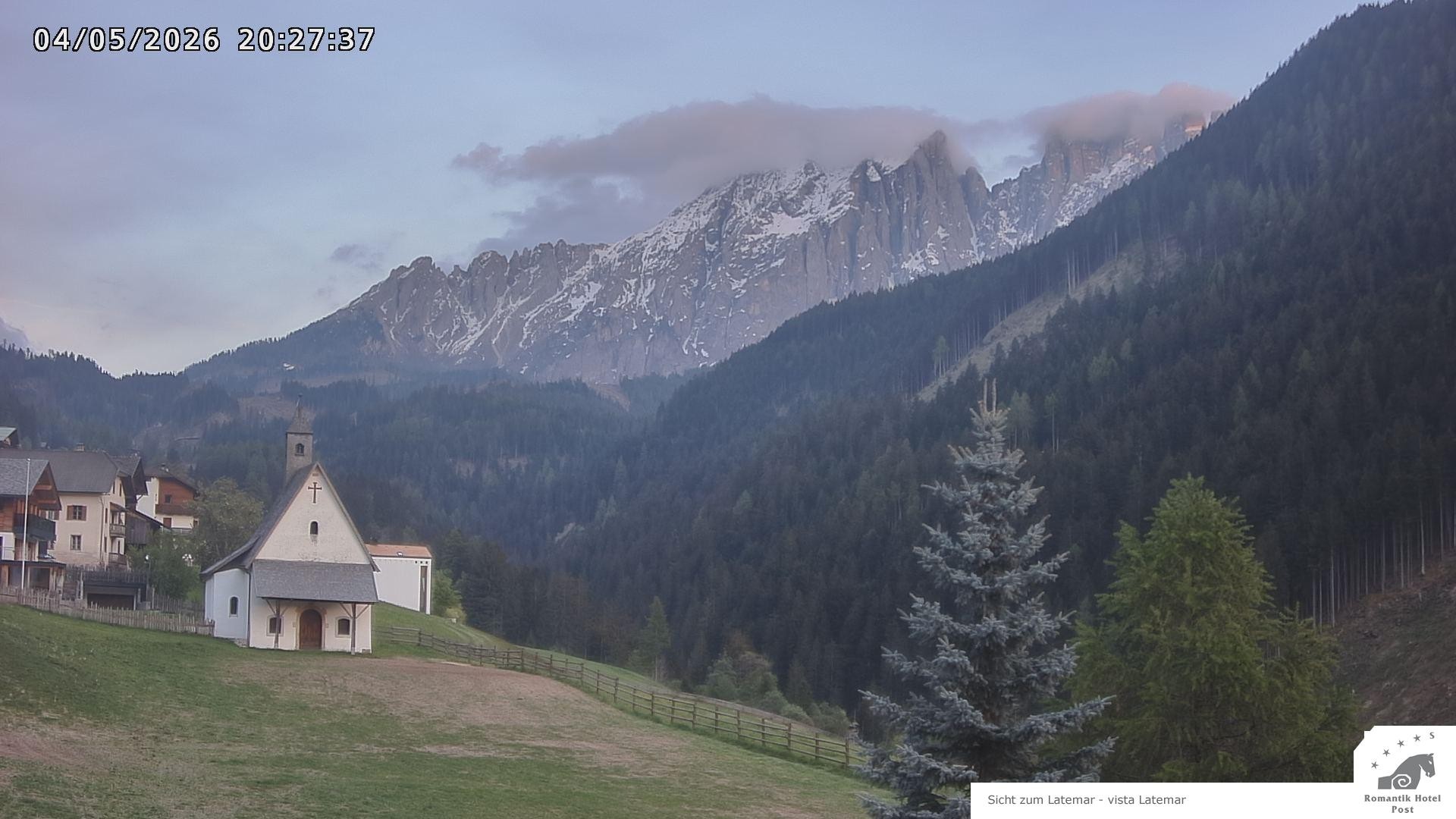 Archived image Webcam Welschnofen: Hotel Post