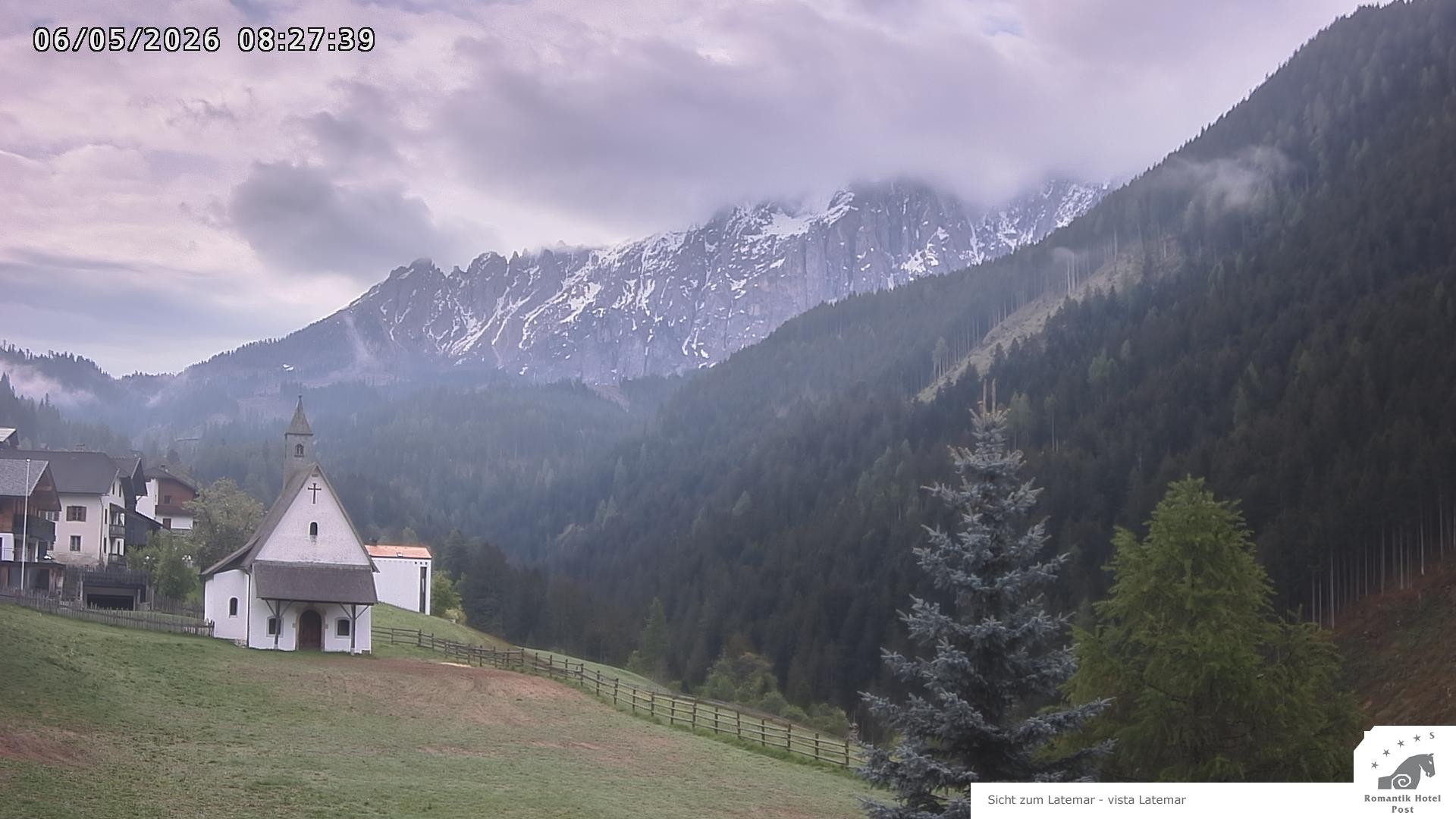 Archived image Webcam Welschnofen: Hotel Post