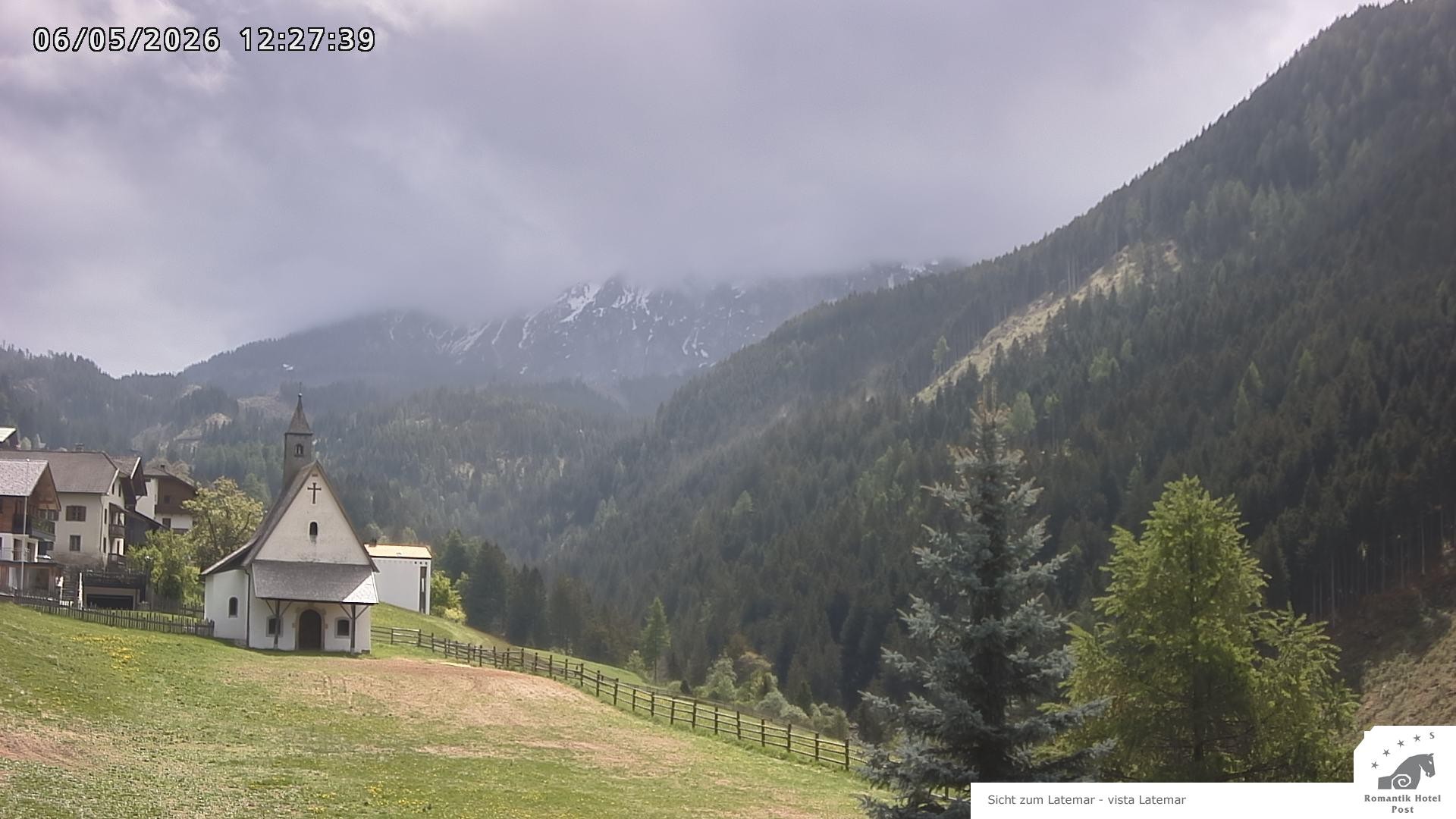Archived image Webcam Welschnofen: Hotel Post