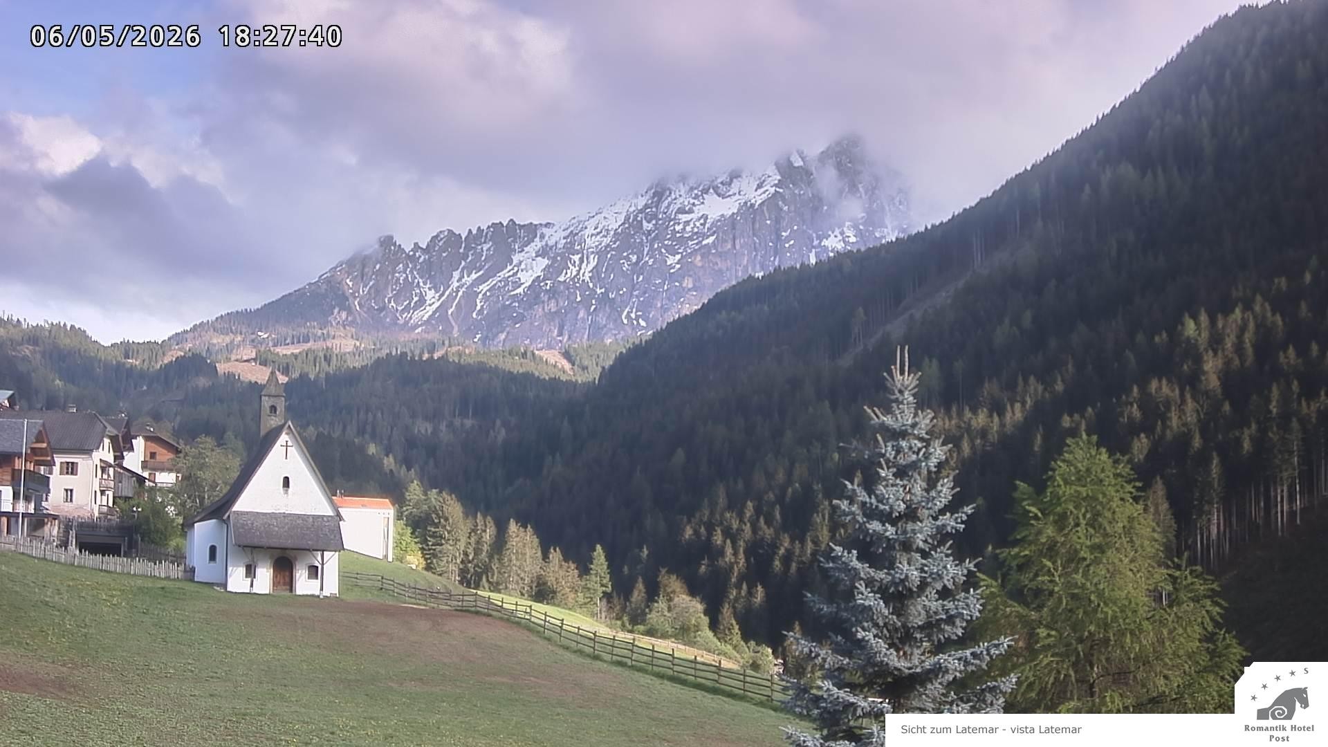 Archived image Webcam Welschnofen: Hotel Post