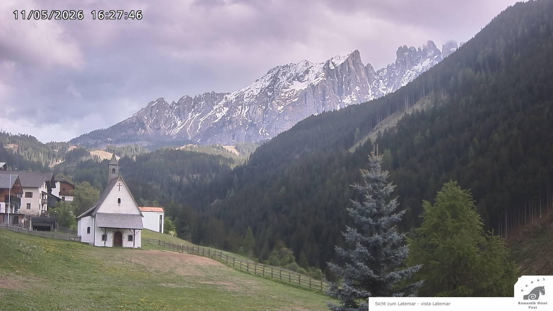 Archived image Webcam Welschnofen: Hotel Post