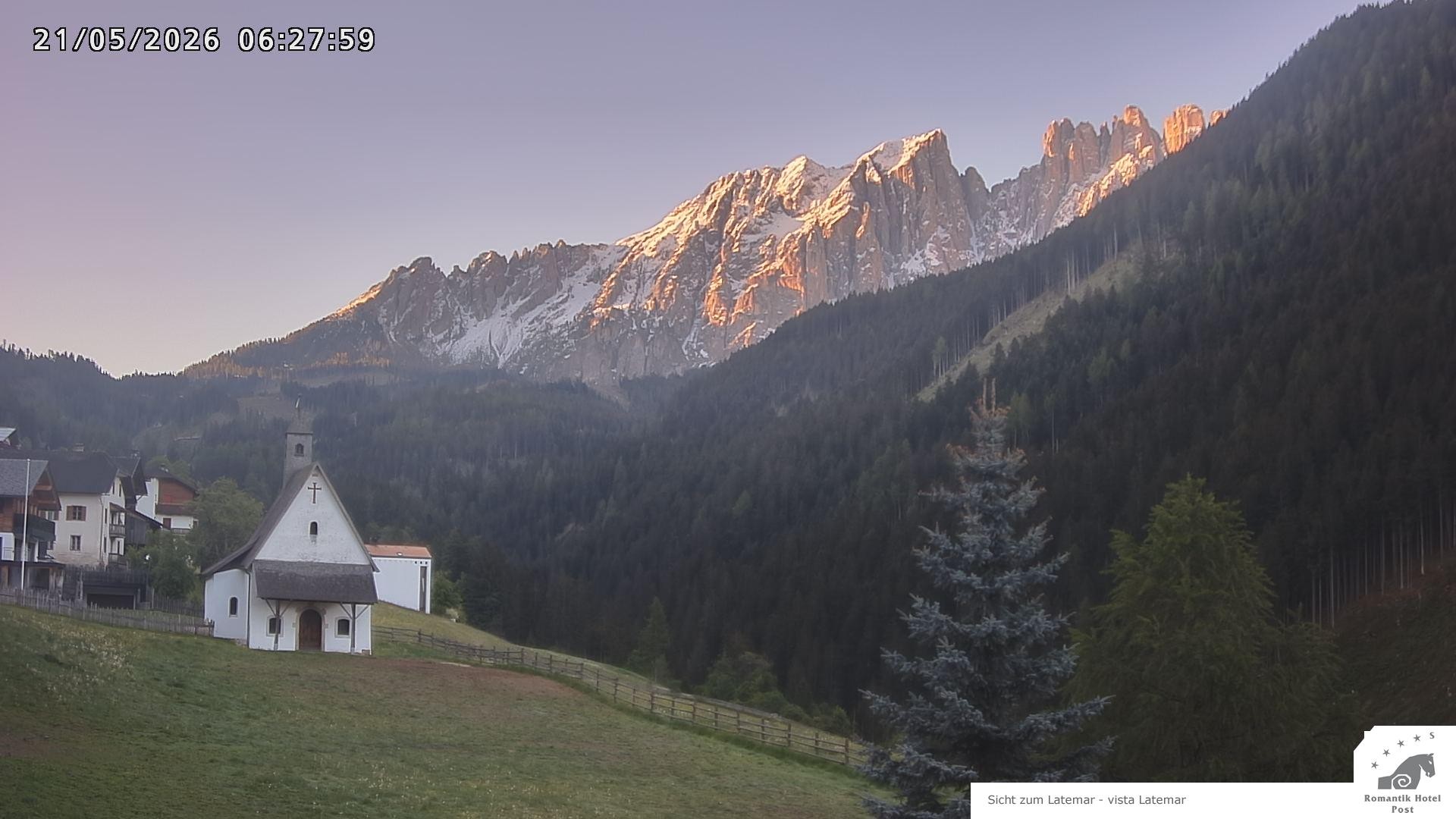 Archived image Webcam Welschnofen: Hotel Post