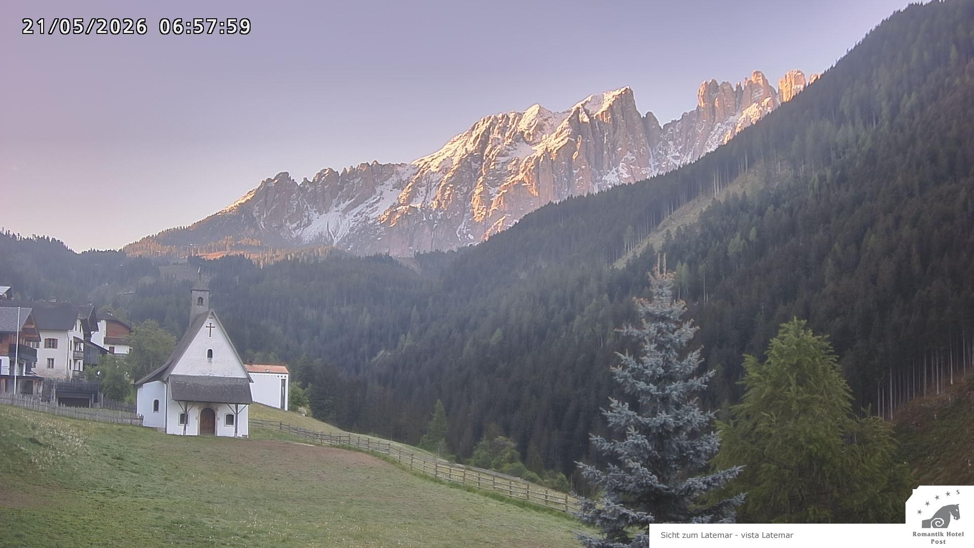 Archived image Webcam Welschnofen: Hotel Post