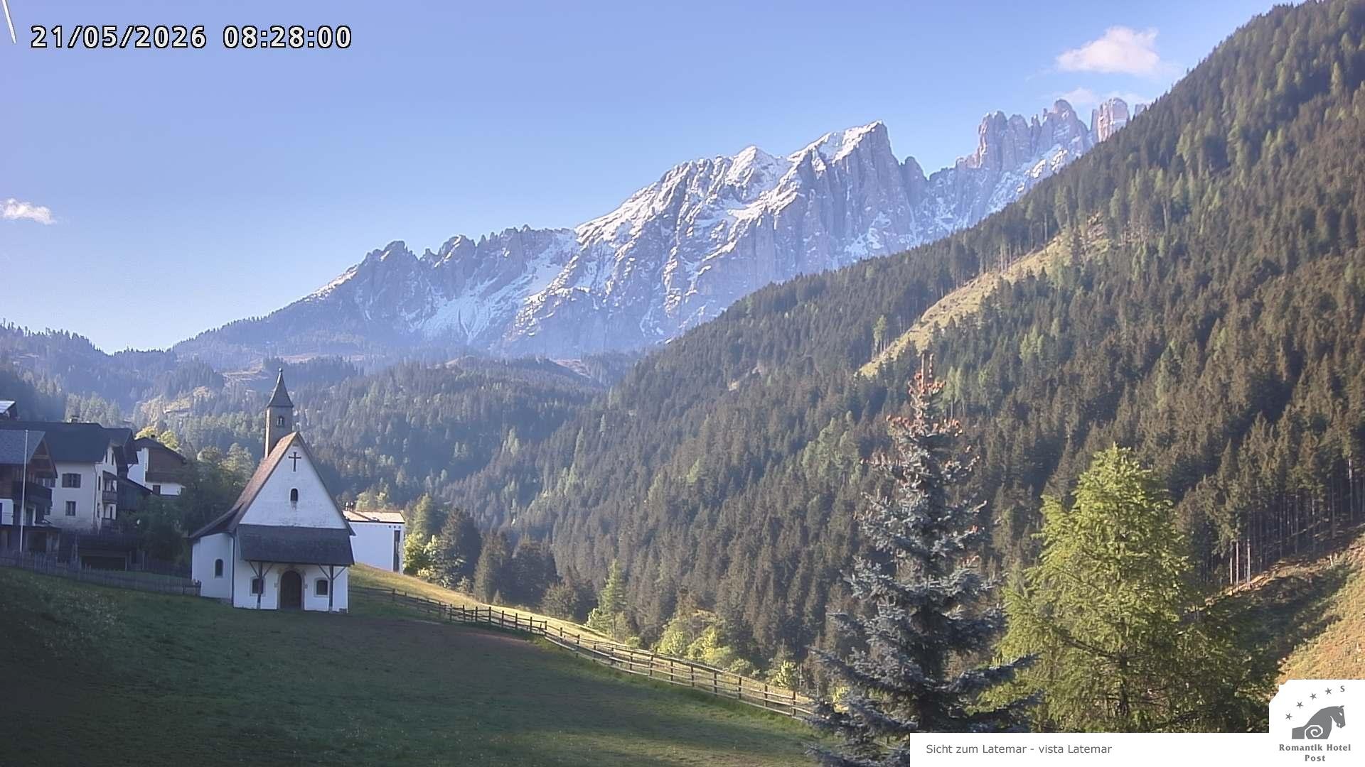 Archived image Webcam Welschnofen: Hotel Post