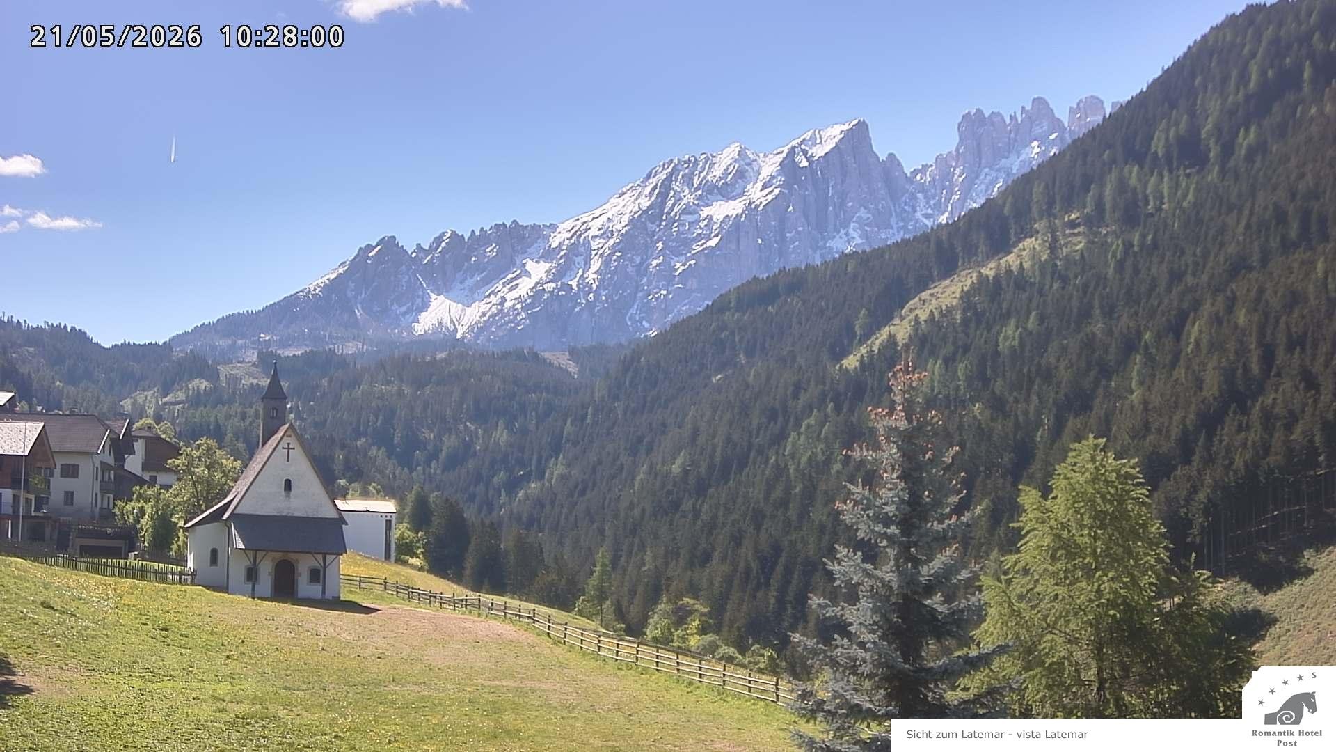 Archived image Webcam Welschnofen: Hotel Post