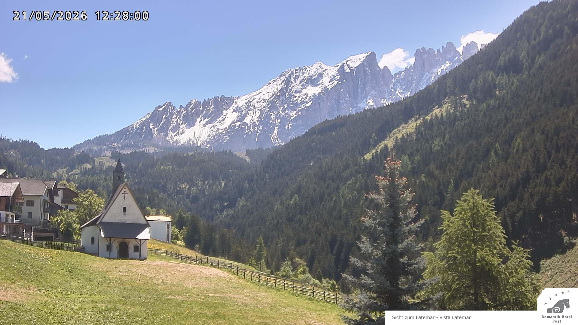 Archived image Webcam Welschnofen: Hotel Post