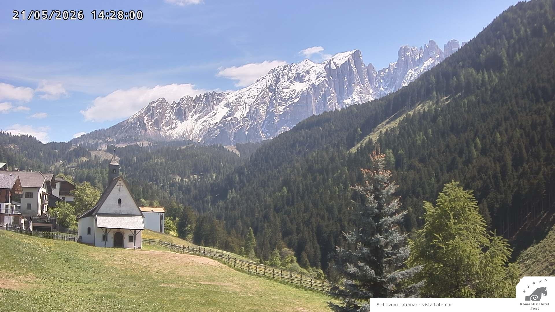 Archived image Webcam Welschnofen: Hotel Post