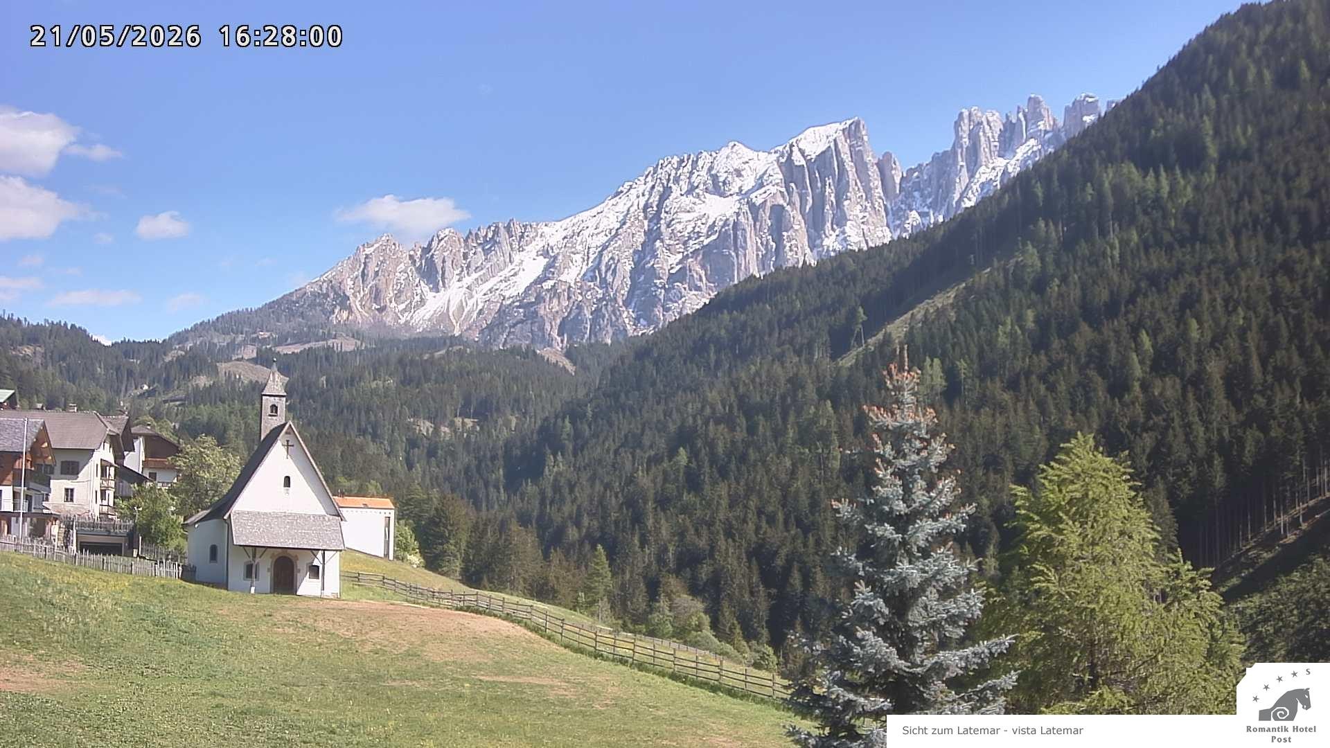 Archived image Webcam Welschnofen: Hotel Post