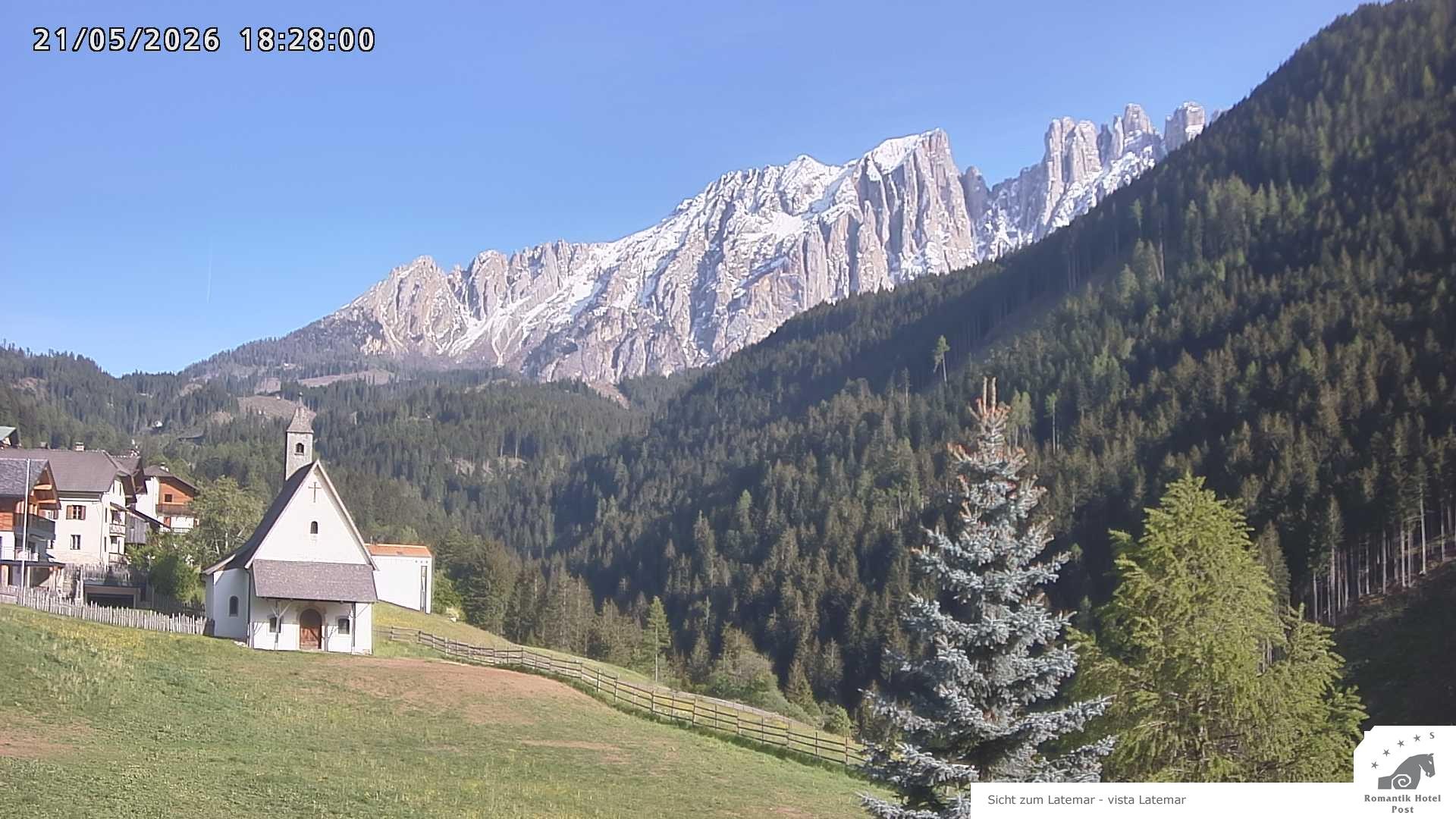 Archived image Webcam Welschnofen: Hotel Post