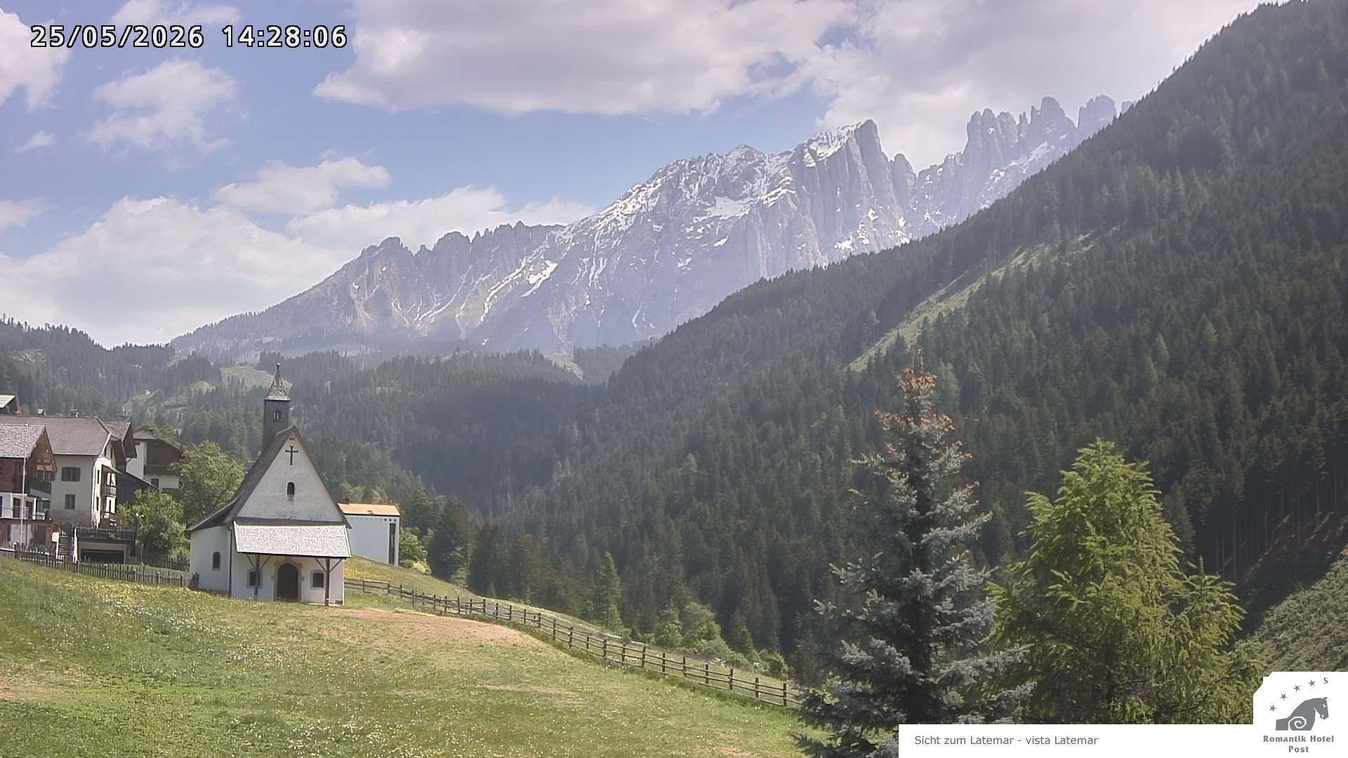 Archived image Webcam Welschnofen: Hotel Post