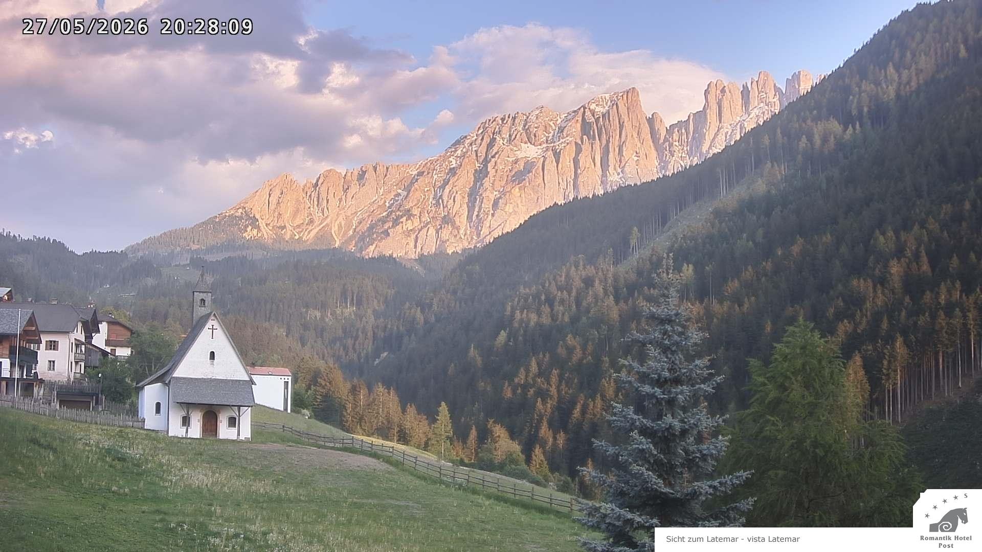 Archived image Webcam Welschnofen: Hotel Post