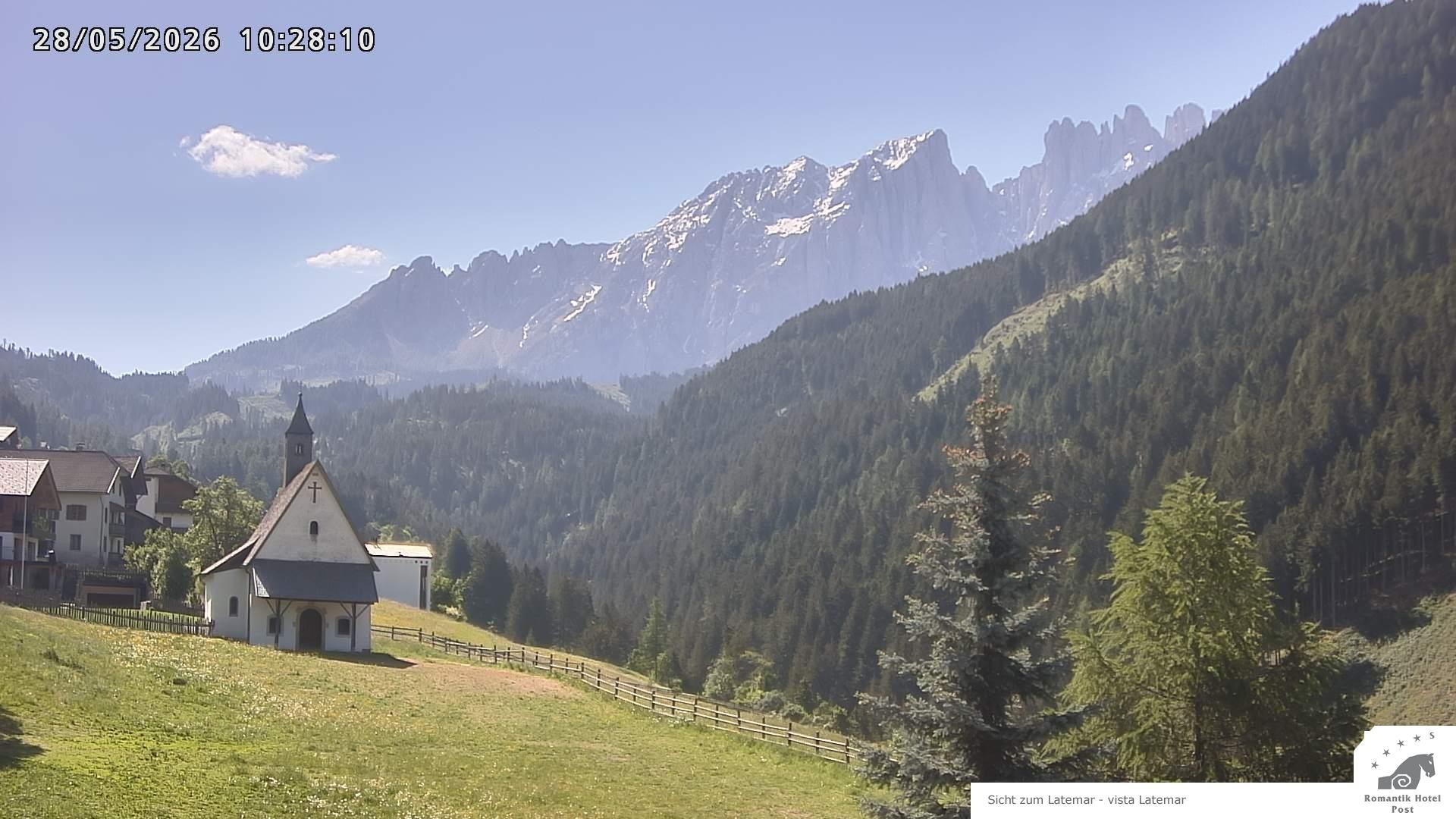 Archived image Webcam Welschnofen: Hotel Post