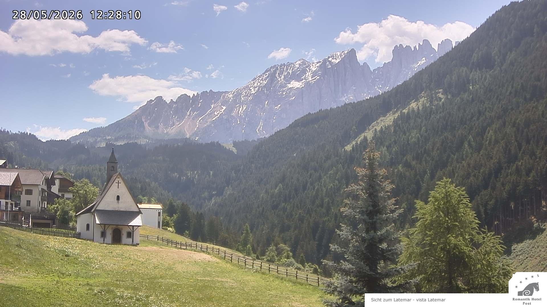 Archived image Webcam Welschnofen: Hotel Post