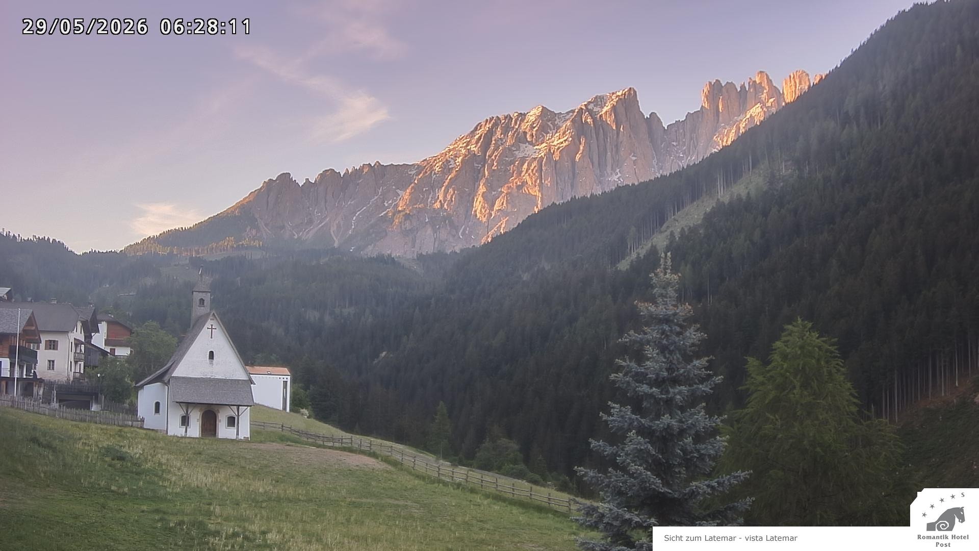 Archived image Webcam Welschnofen: Hotel Post