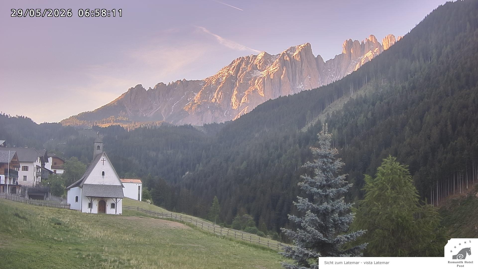 Archived image Webcam Welschnofen: Hotel Post