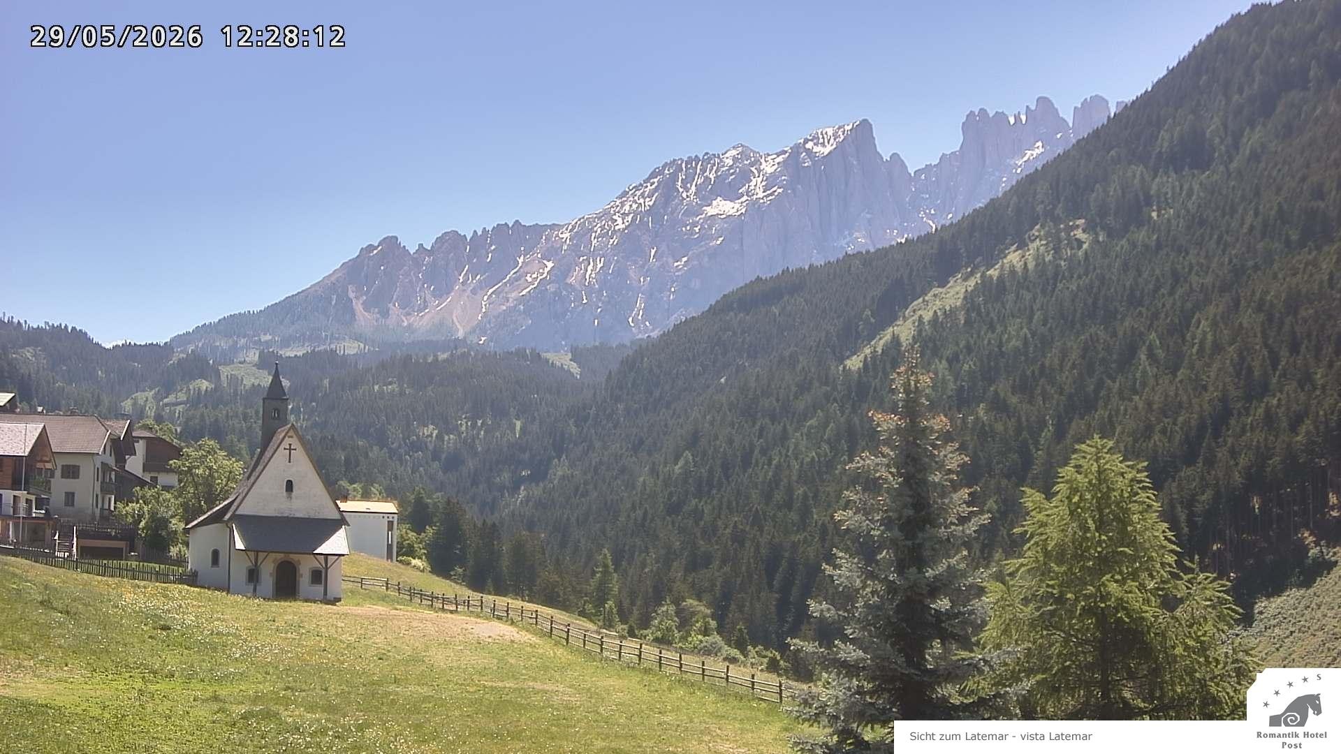 Archived image Webcam Welschnofen: Hotel Post