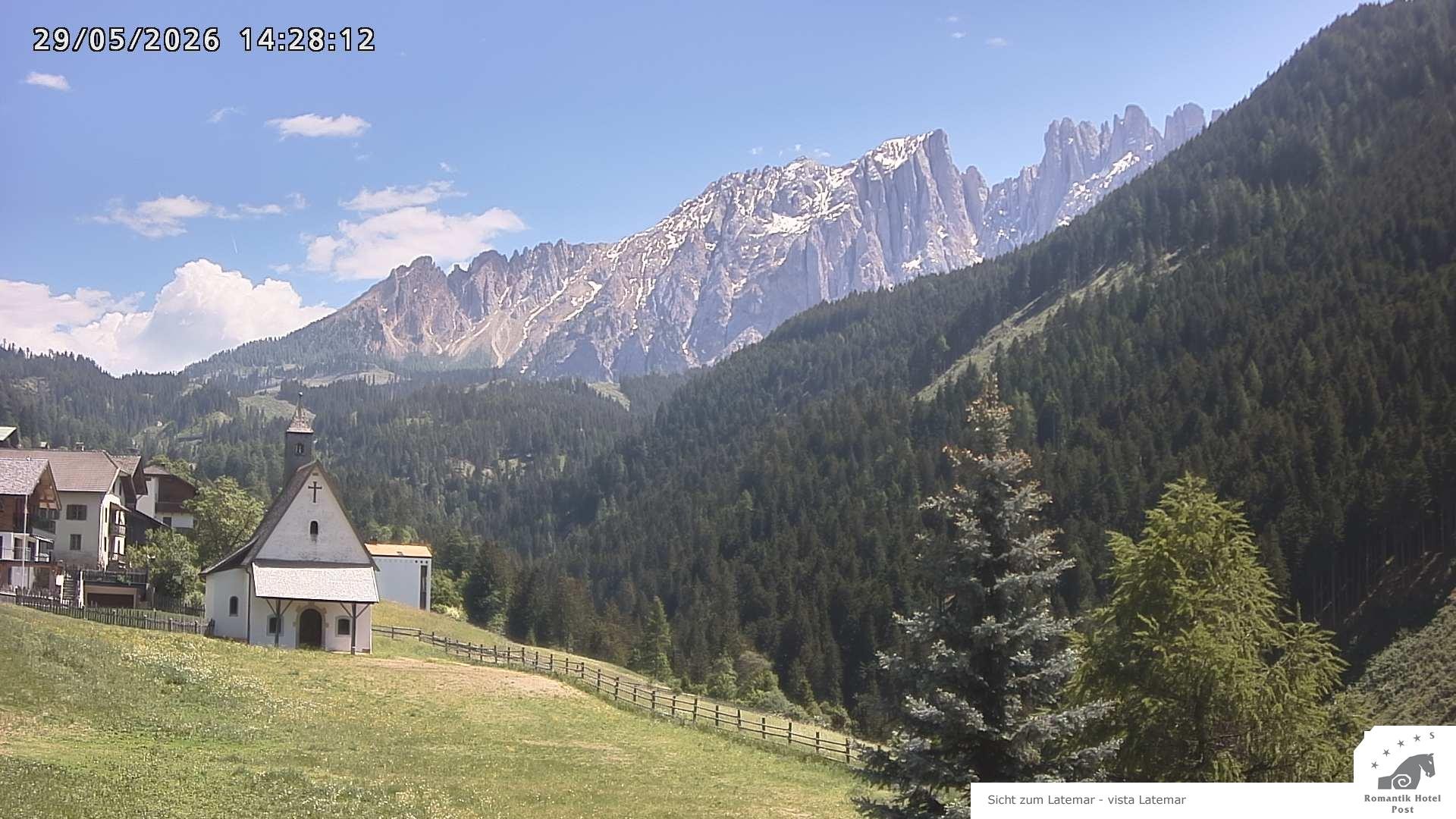 Archived image Webcam Welschnofen: Hotel Post