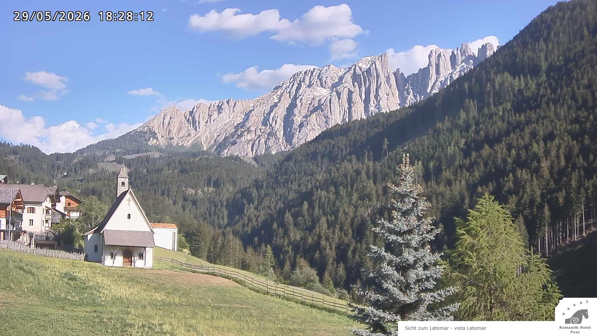 Archived image Webcam Welschnofen: Hotel Post