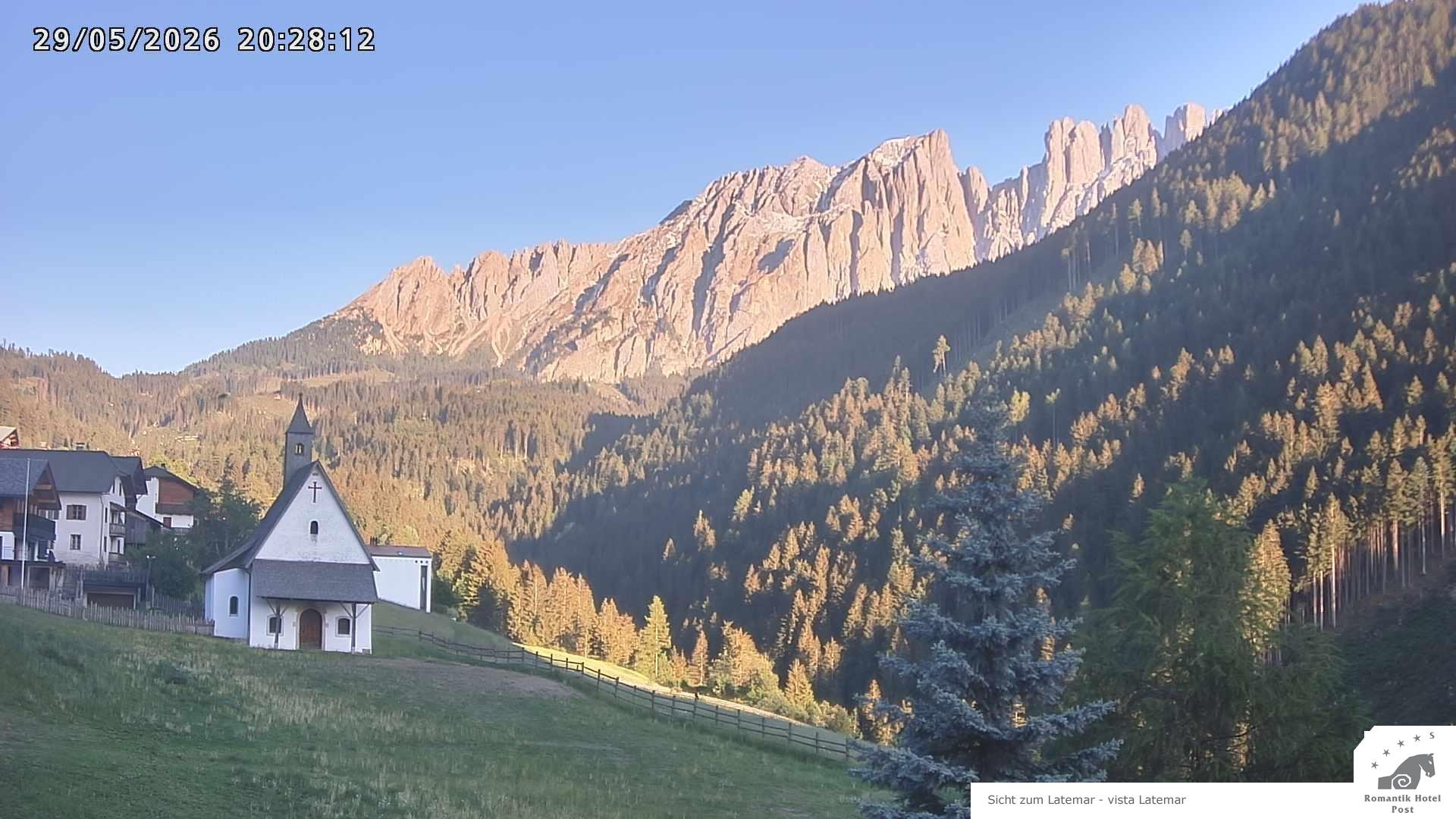 Archived image Webcam Welschnofen: Hotel Post