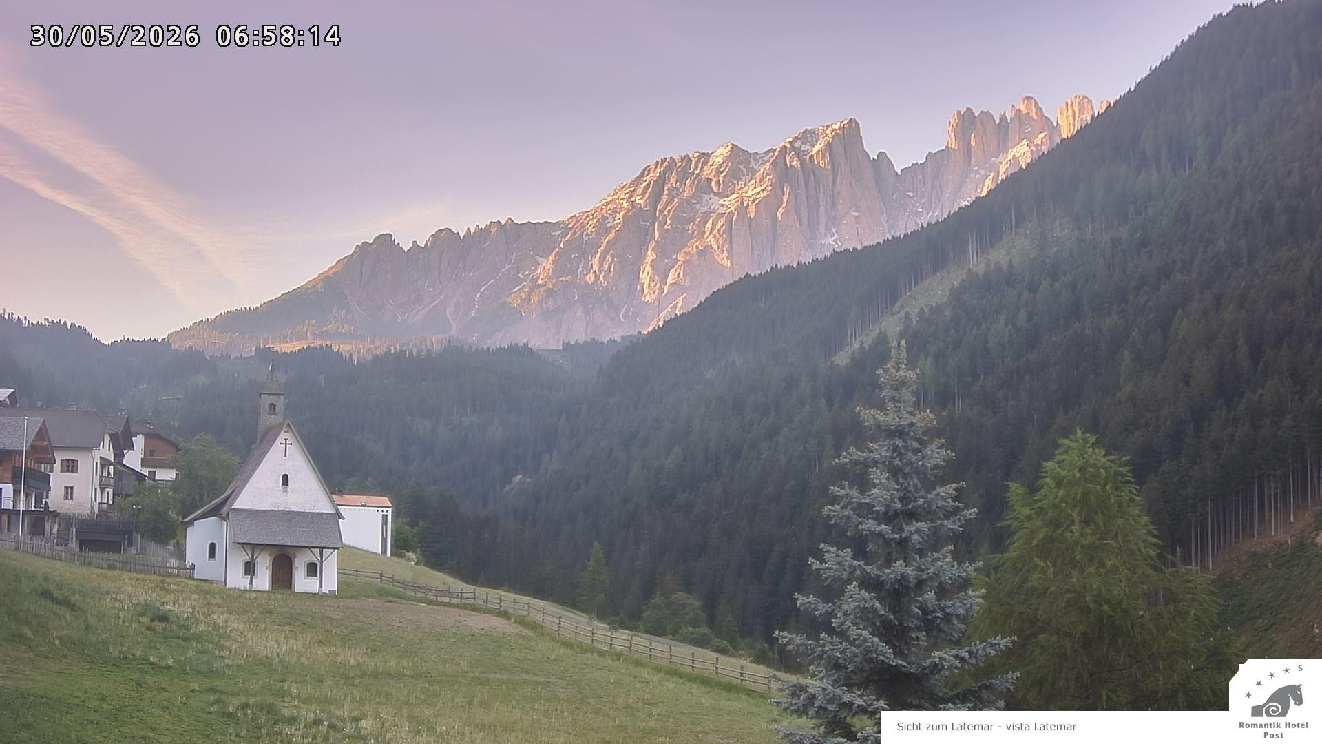 Archiv Foto Webcam Welschnofen: Romantik Hotel Post