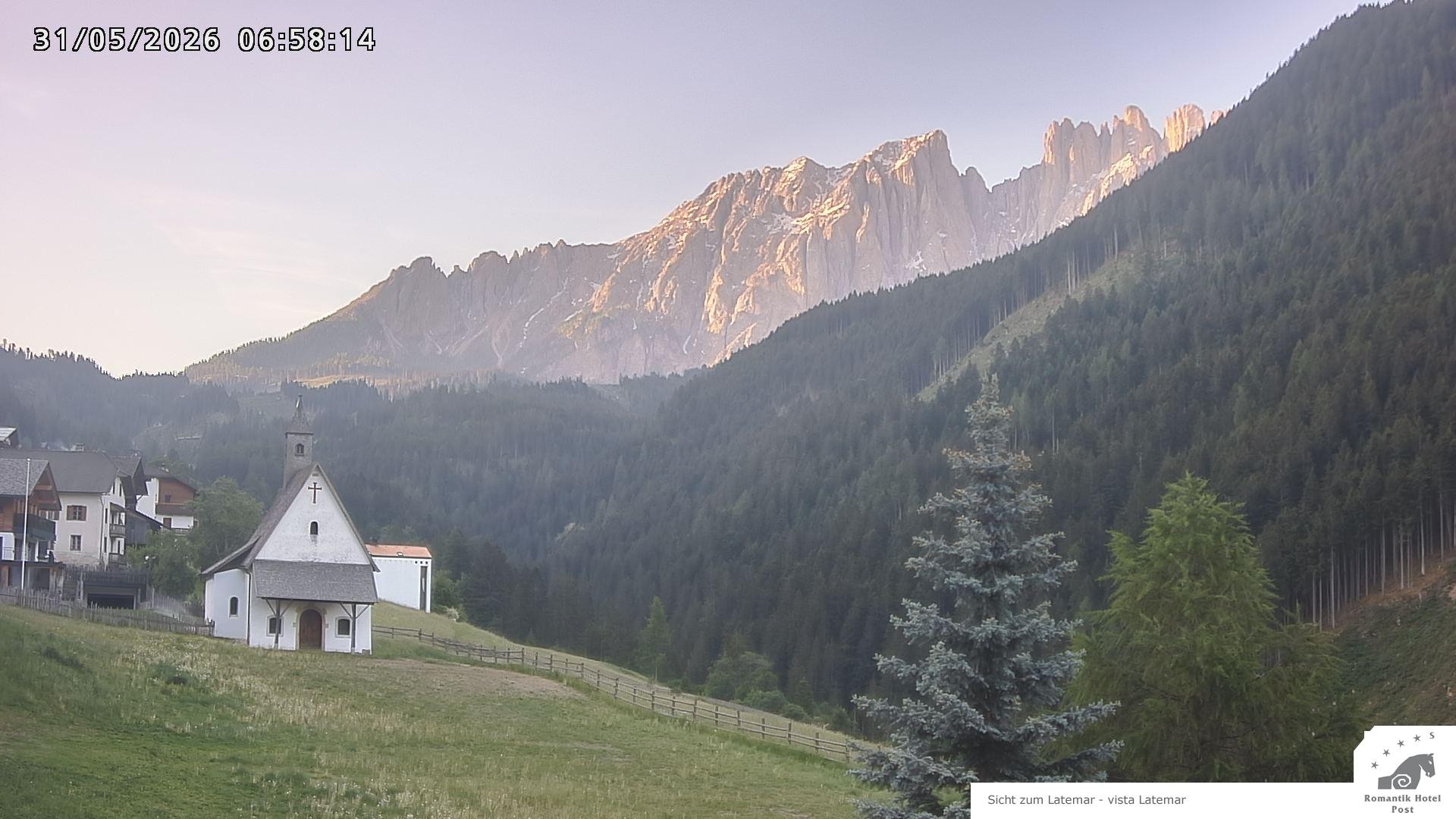 Archived image Webcam Welschnofen: Hotel Post