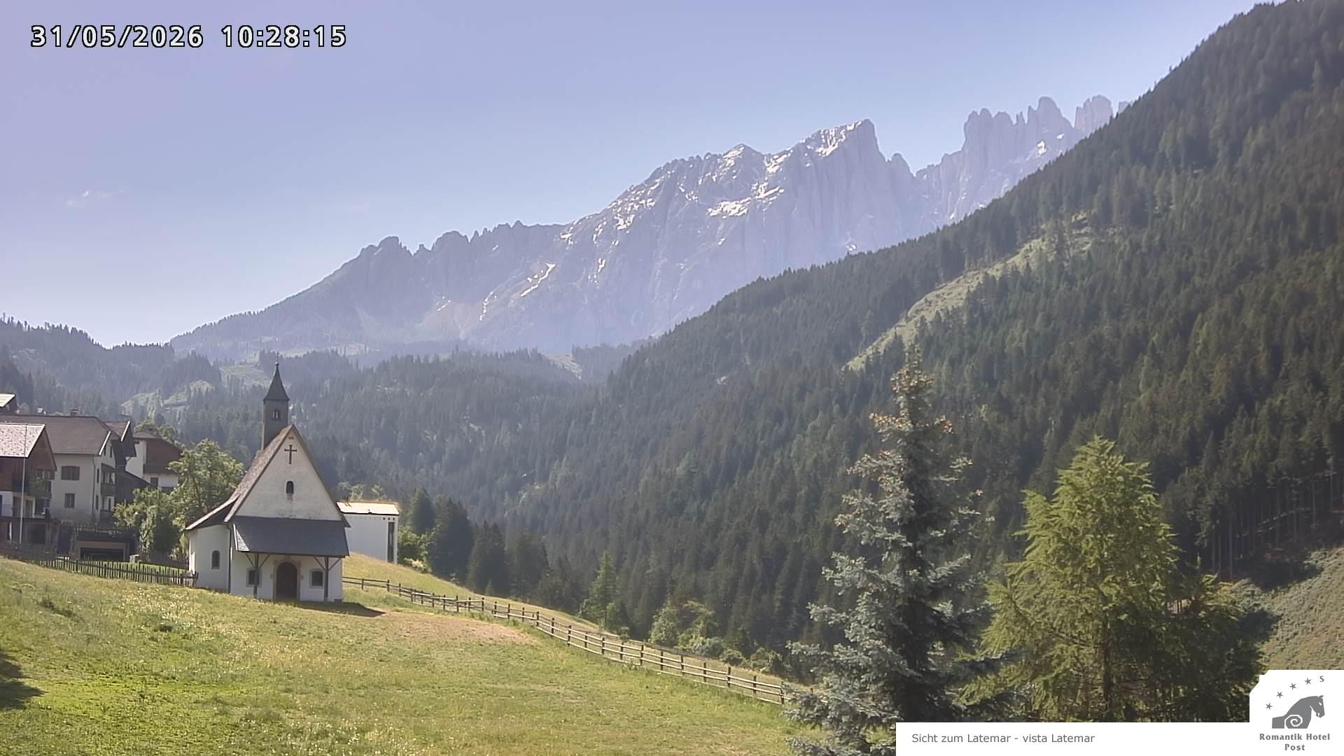Archived image Webcam Welschnofen: Hotel Post