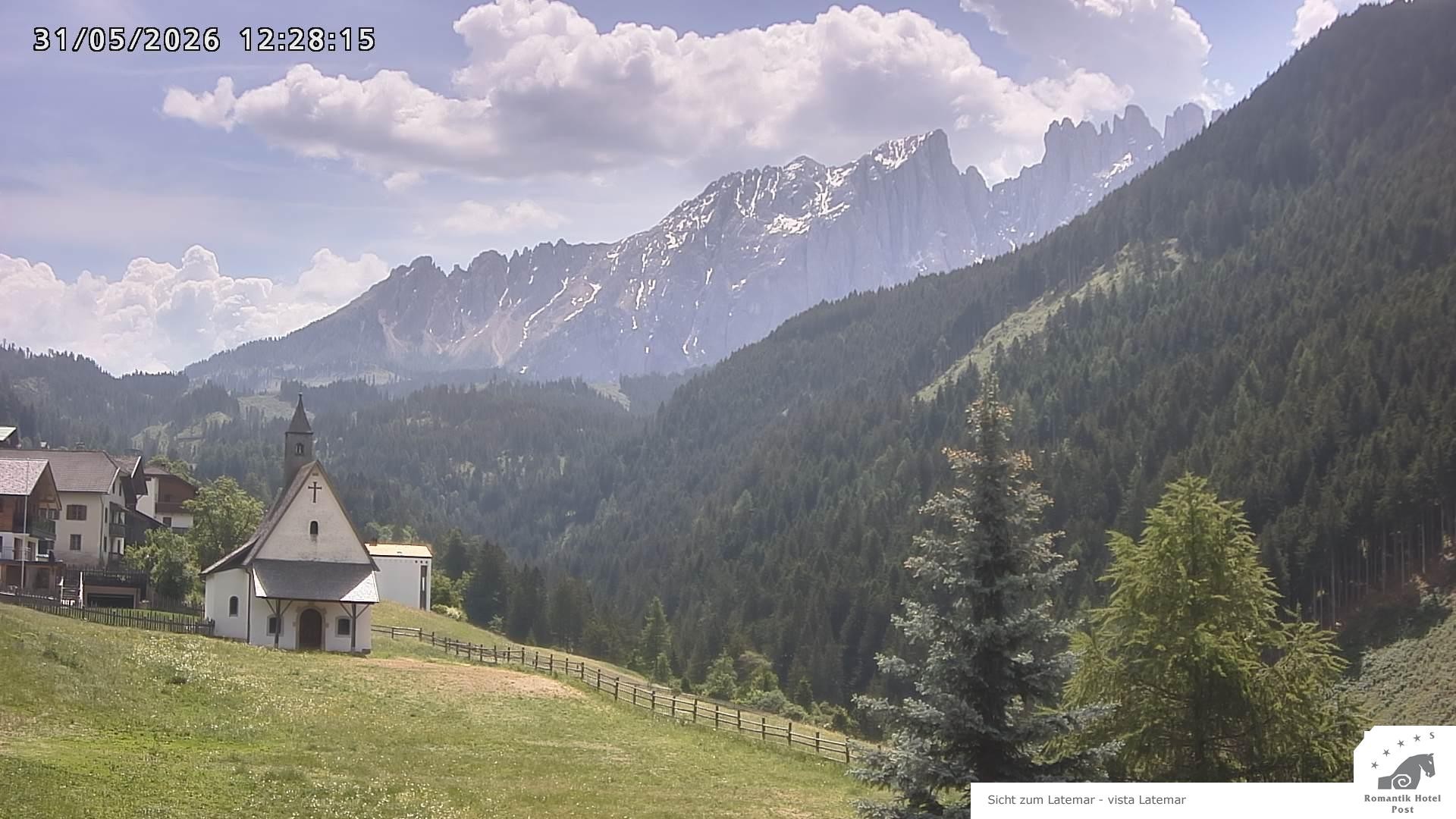 Archived image Webcam Welschnofen: Hotel Post