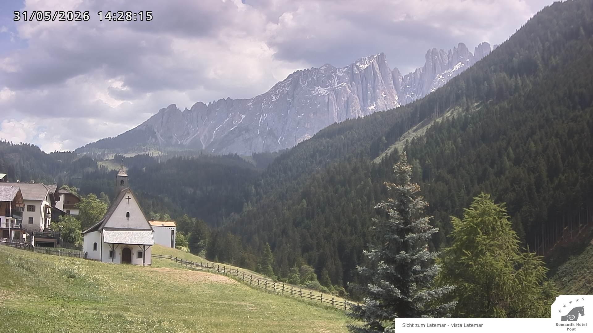 Archived image Webcam Welschnofen: Hotel Post