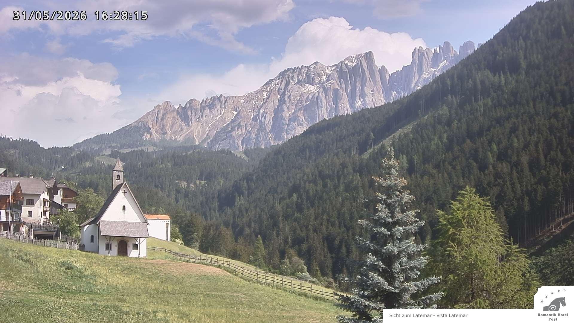 Archived image Webcam Welschnofen: Hotel Post