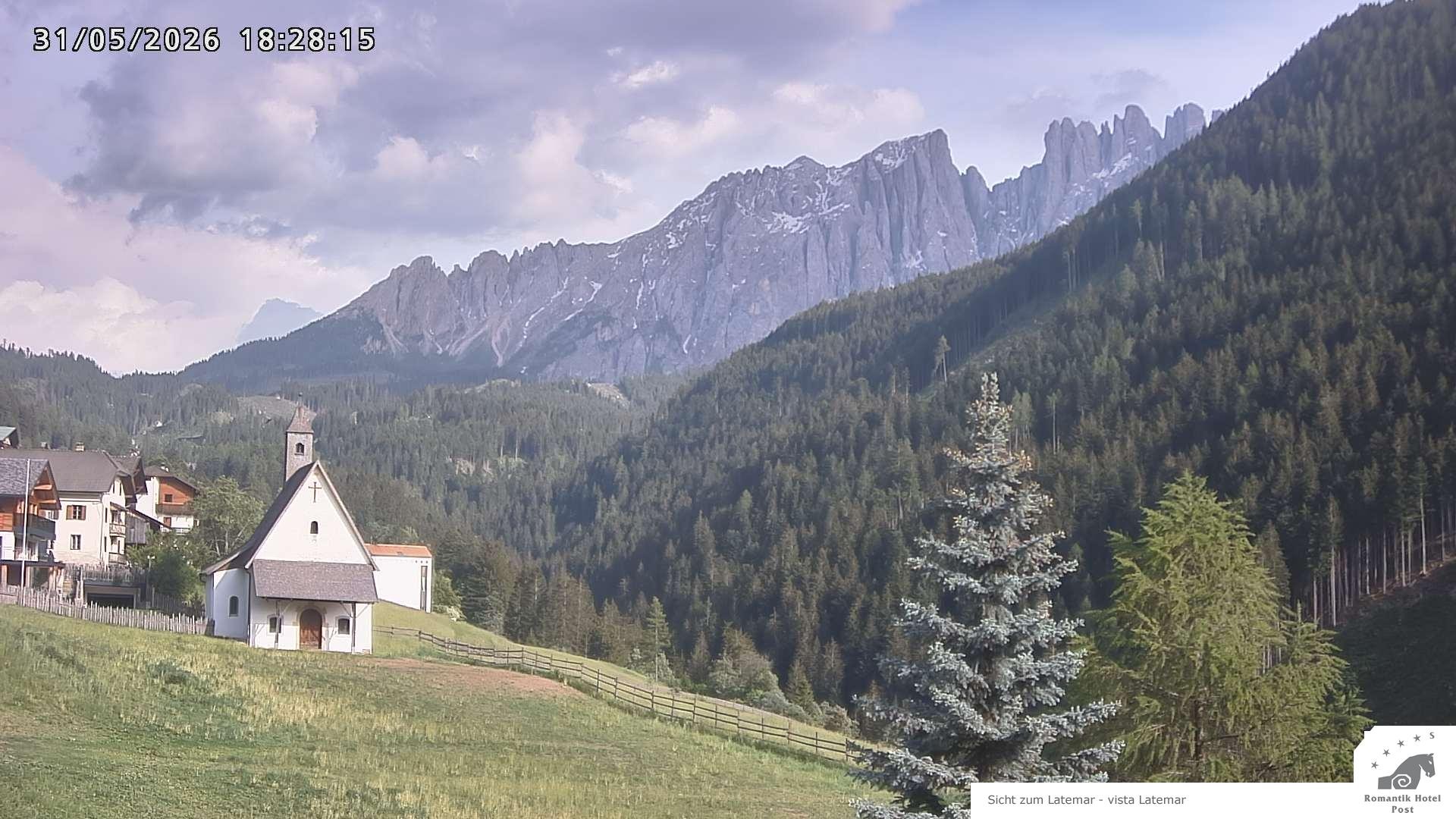 Archived image Webcam Welschnofen: Hotel Post