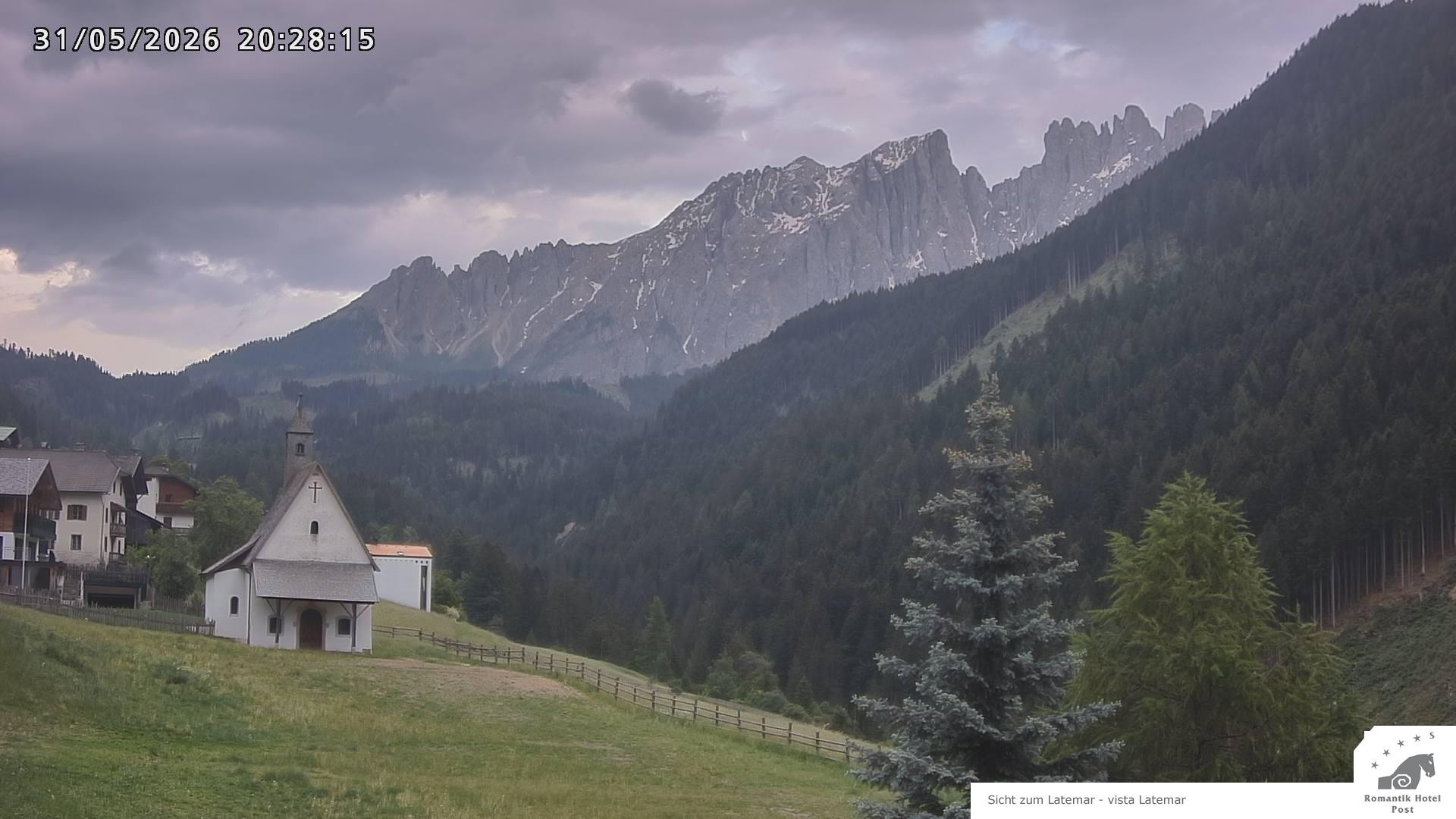 Archived image Webcam Welschnofen: Hotel Post
