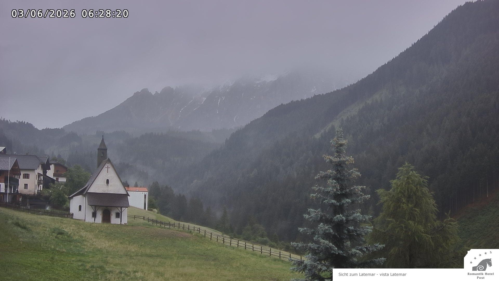 Archived image Webcam Welschnofen: Hotel Post