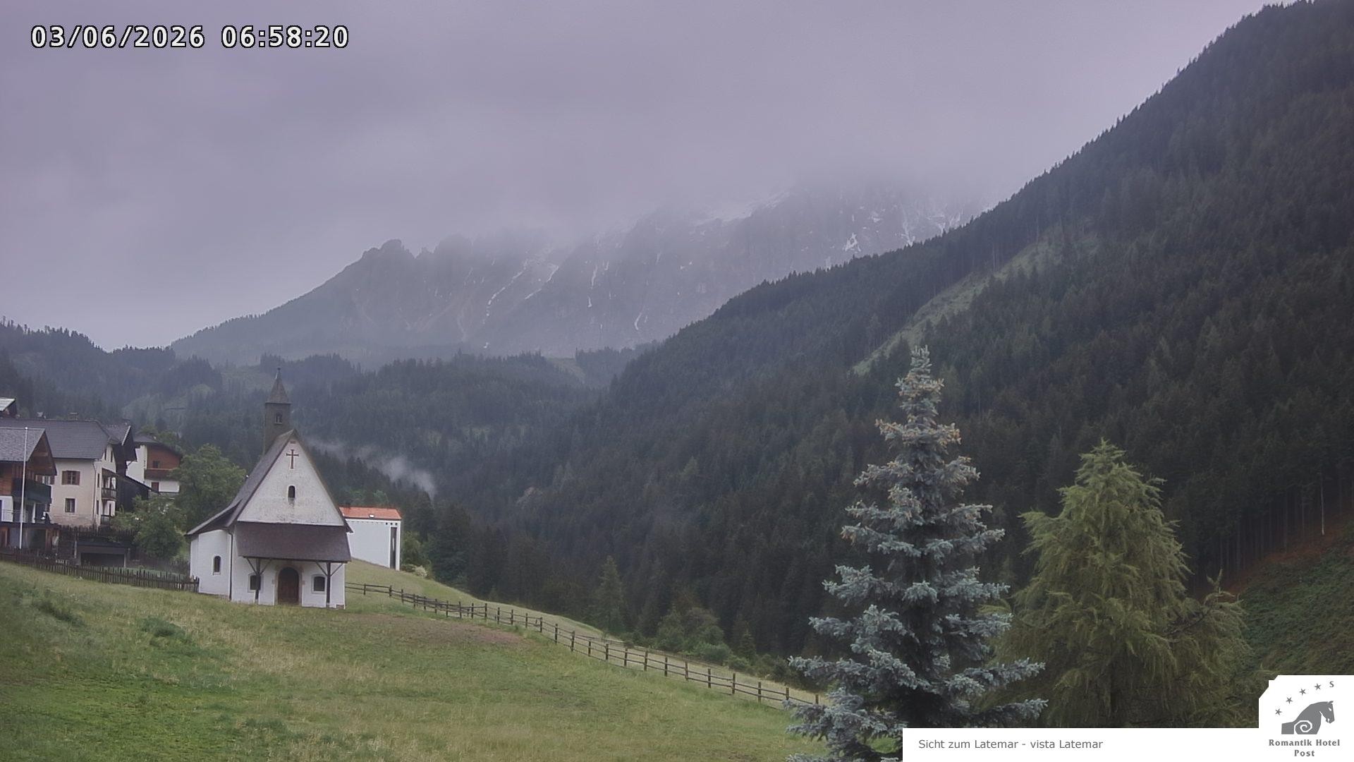 Archived image Webcam Welschnofen: Hotel Post