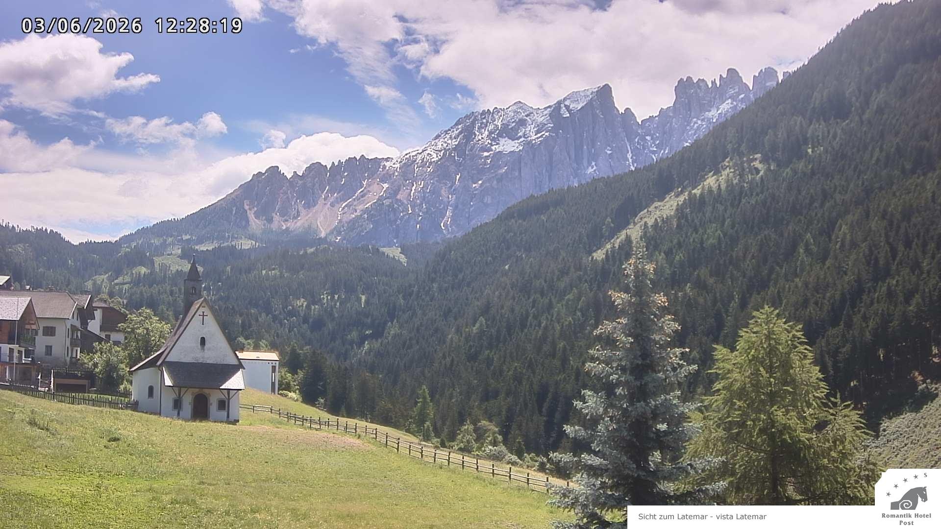 Archived image Webcam Welschnofen: Hotel Post
