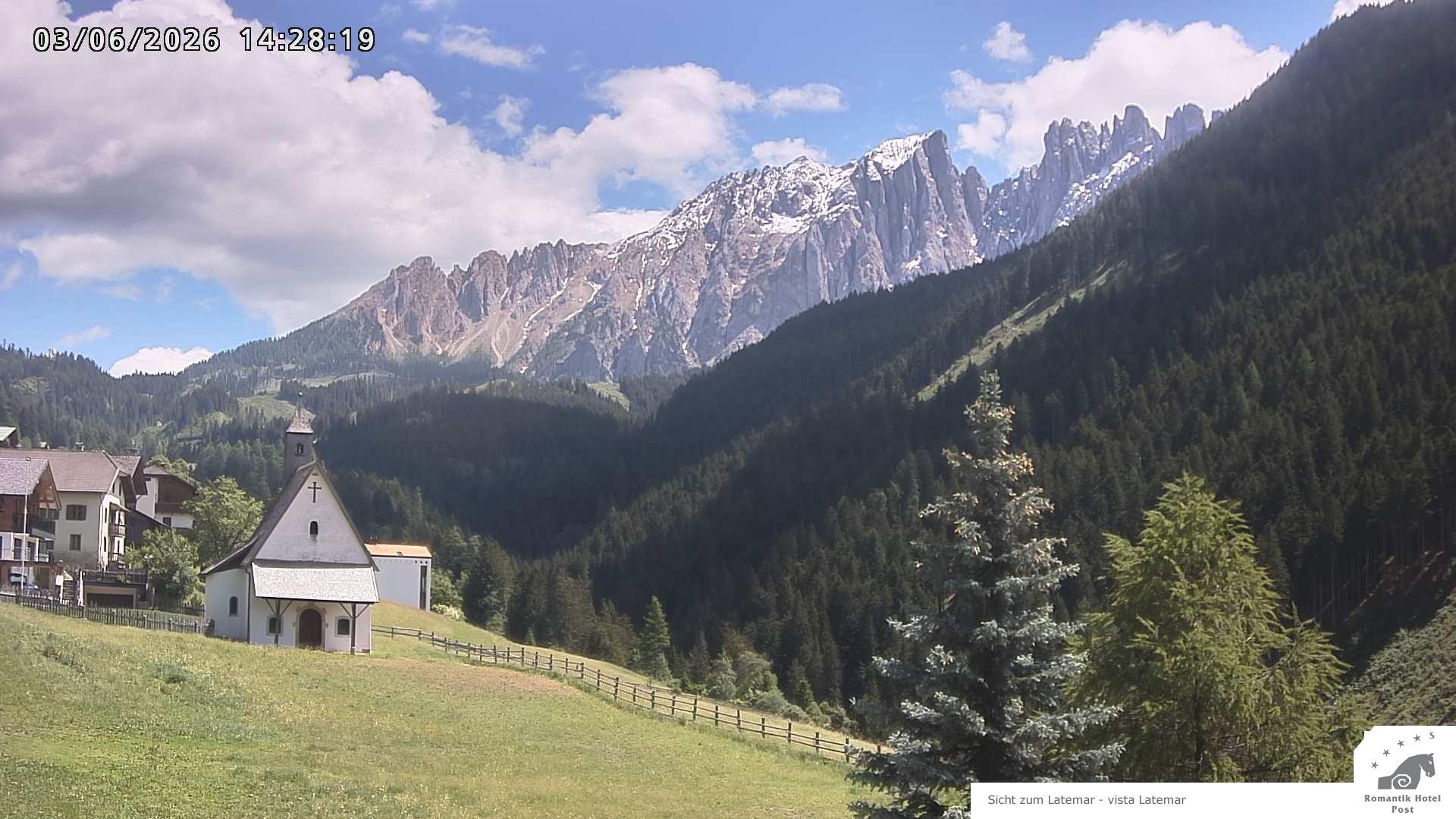 Archived image Webcam Welschnofen: Hotel Post