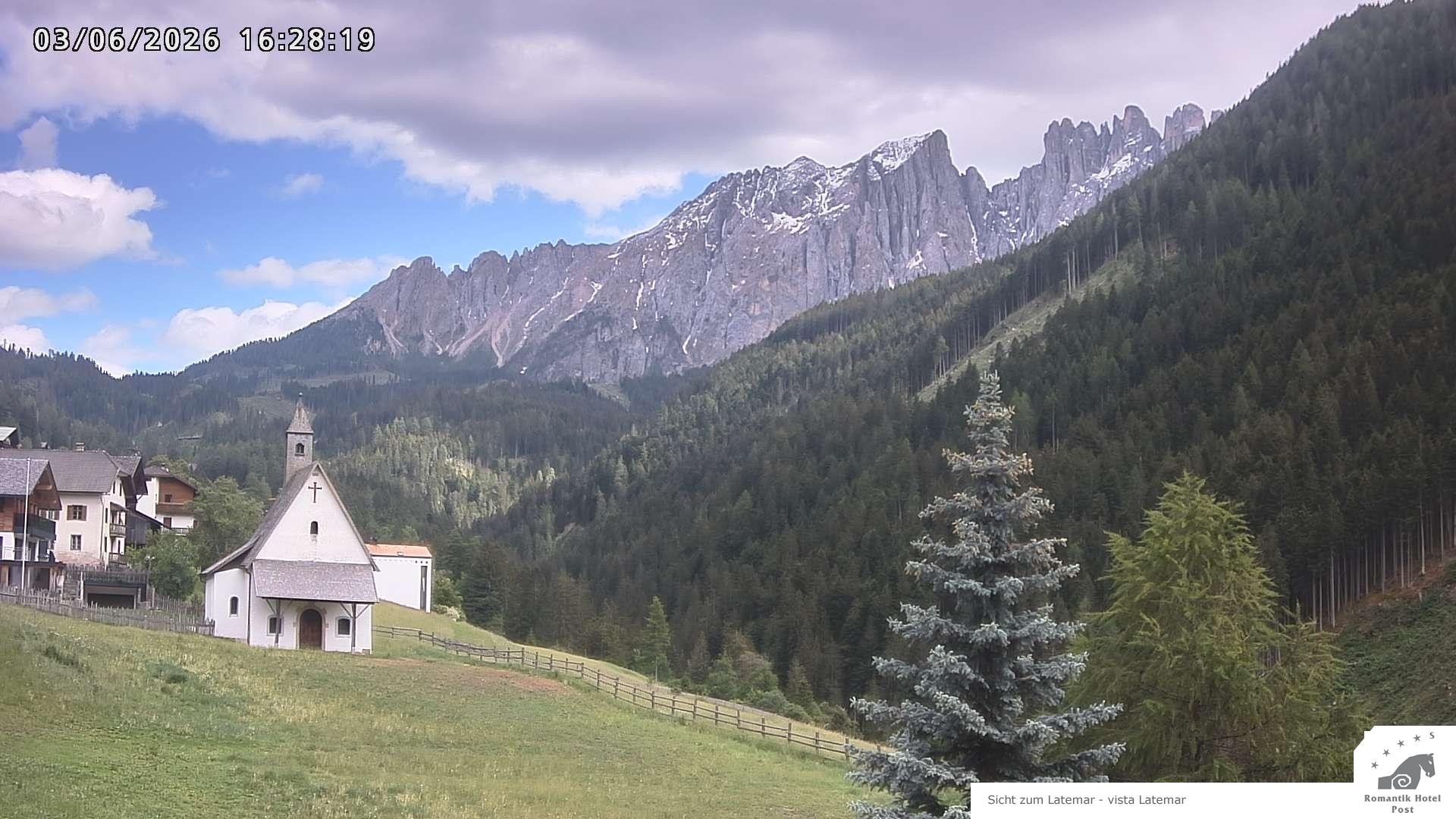Archived image Webcam Welschnofen: Hotel Post