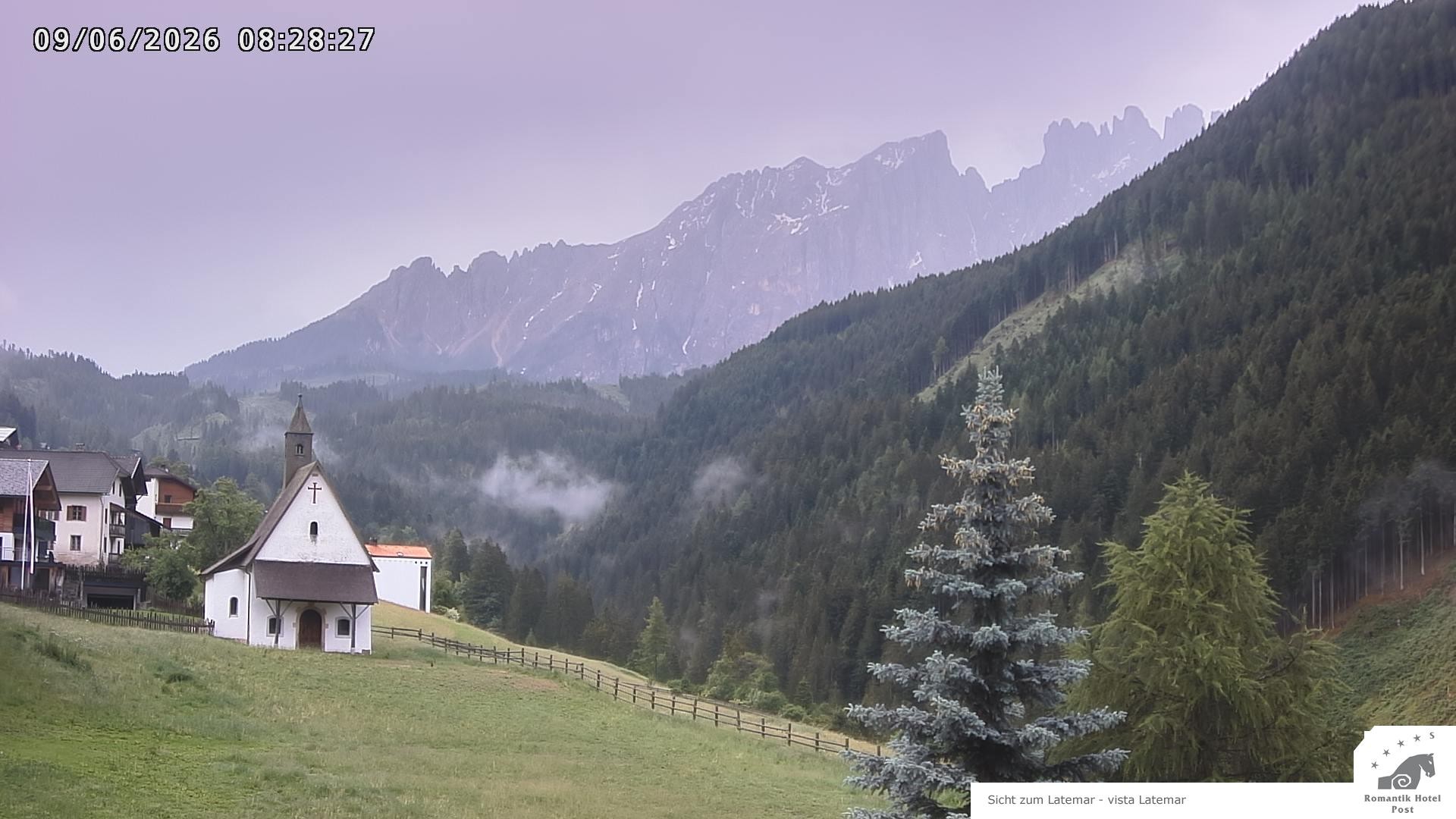 Archiv Foto Webcam Welschnofen: Romantik Hotel Post