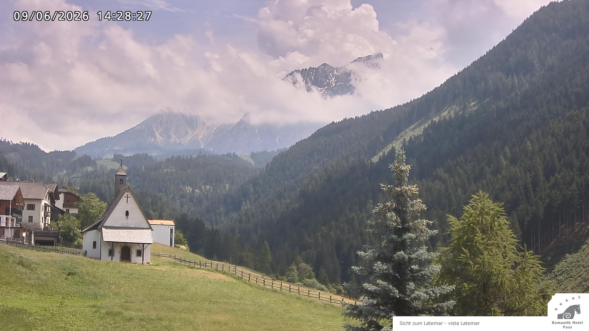 Archiv Foto Webcam Welschnofen: Romantik Hotel Post