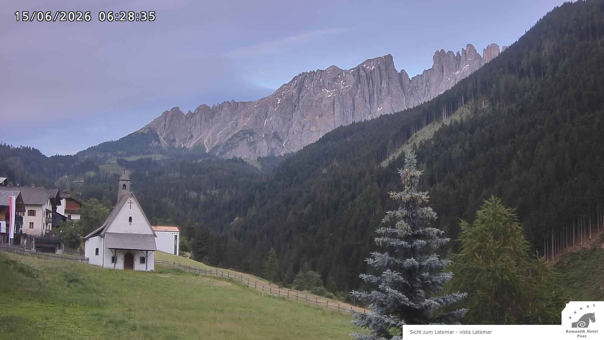 Archived image Webcam Welschnofen: Hotel Post
