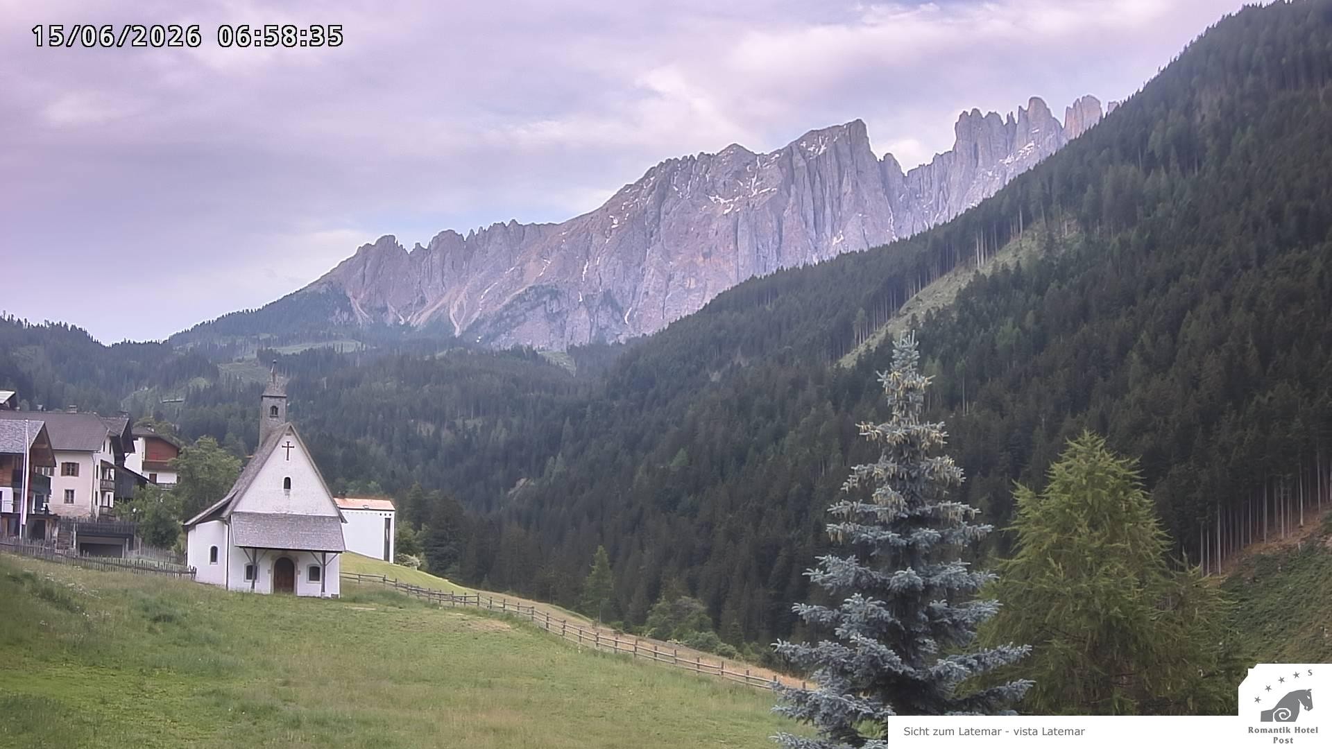 Archived image Webcam Welschnofen: Hotel Post