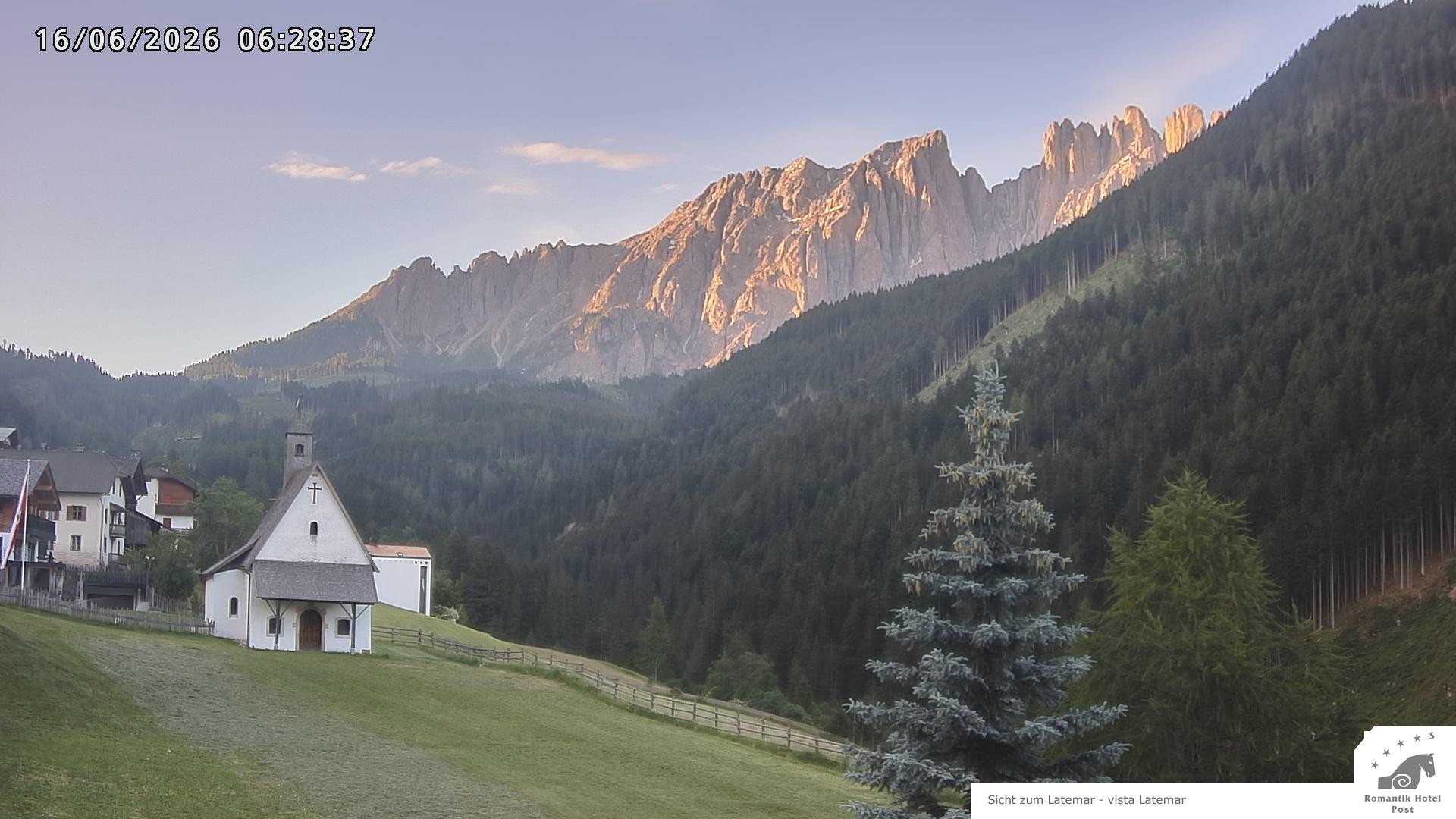 Archived image Webcam Welschnofen: Hotel Post